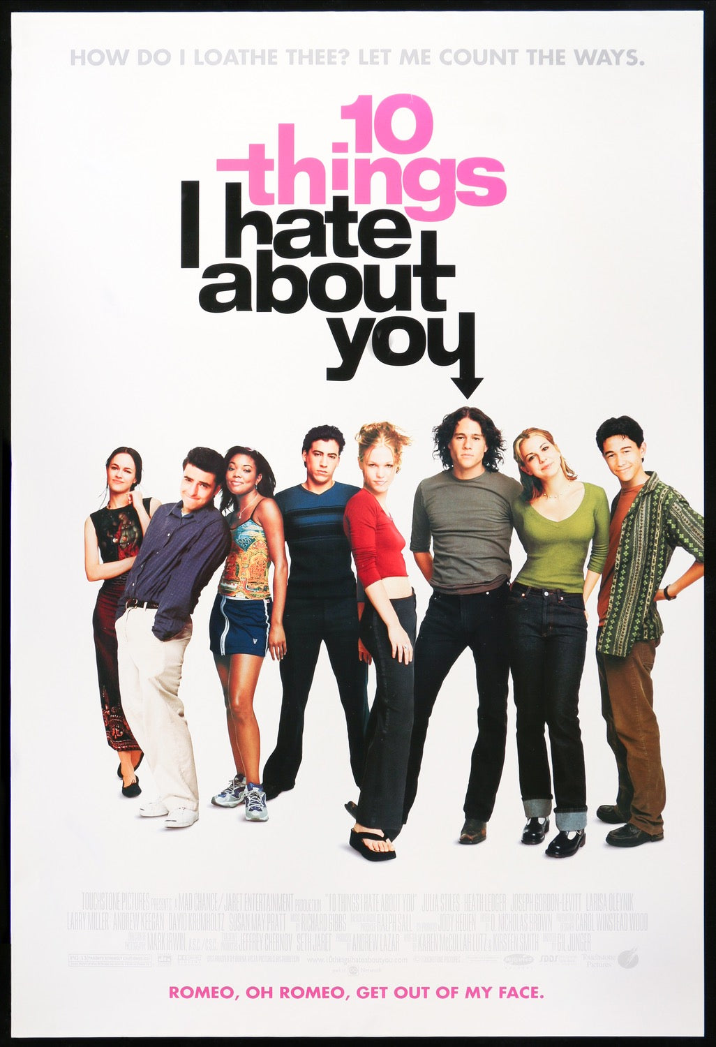 10 Things I Hate About You (1999) original movie poster for sale at Originalfilmart