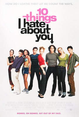 10 Things I Hate About You (1999) original movie poster for sale at Originalfilmart