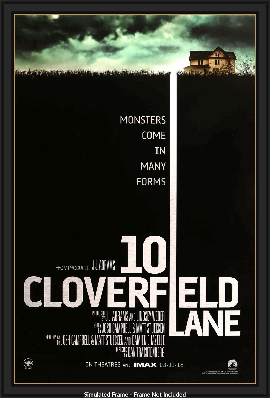 10 Cloverfield Lane (2016) original movie poster for sale at Originalfilmart