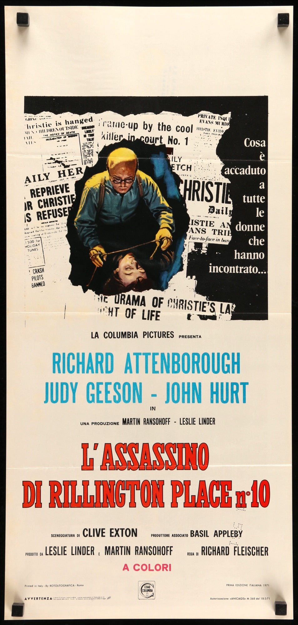10 Rillington Place (1971) original movie poster for sale at Originalfilmart
