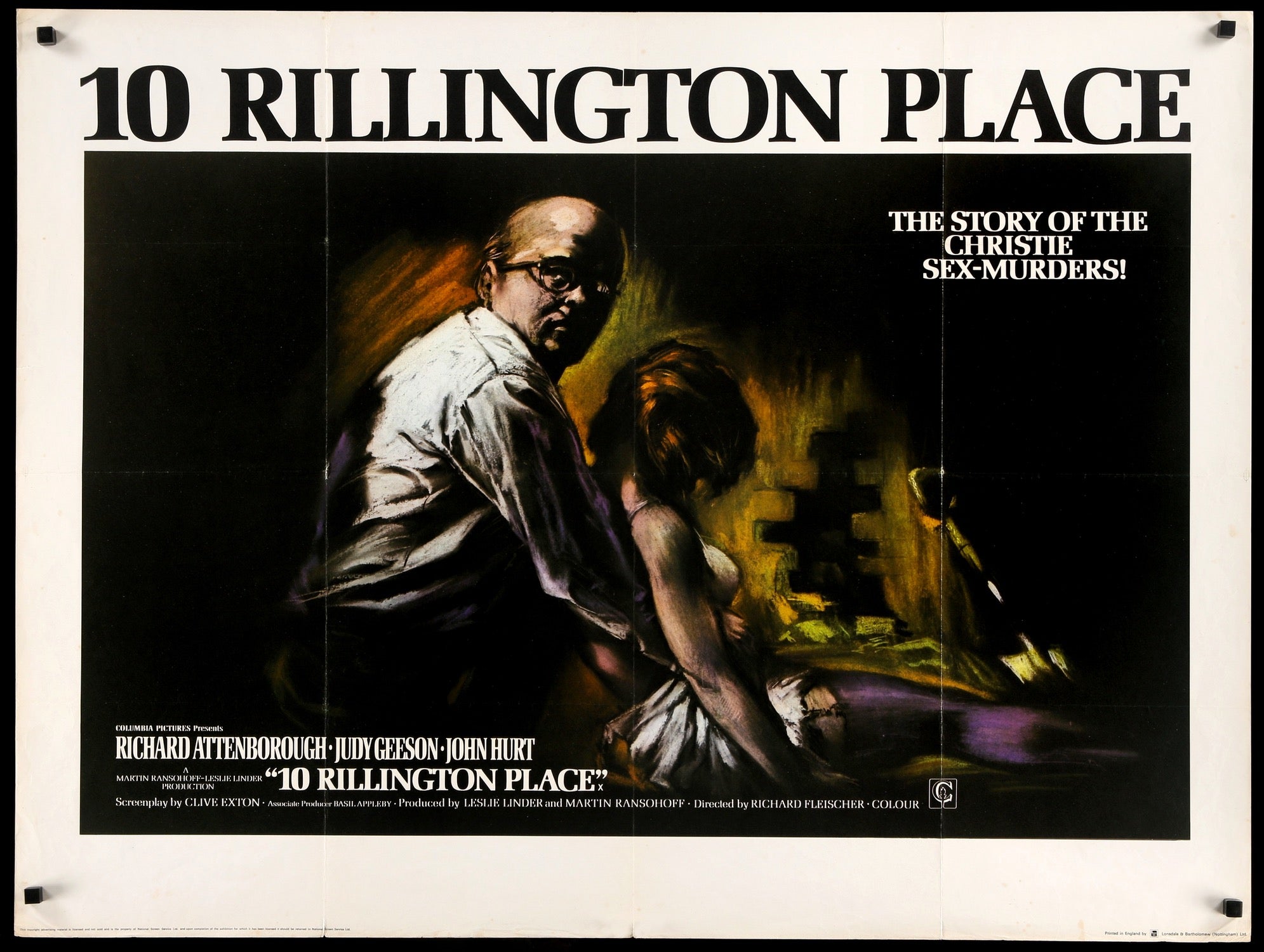 10 Rillington Place (1971) original movie poster for sale at Originalfilmart