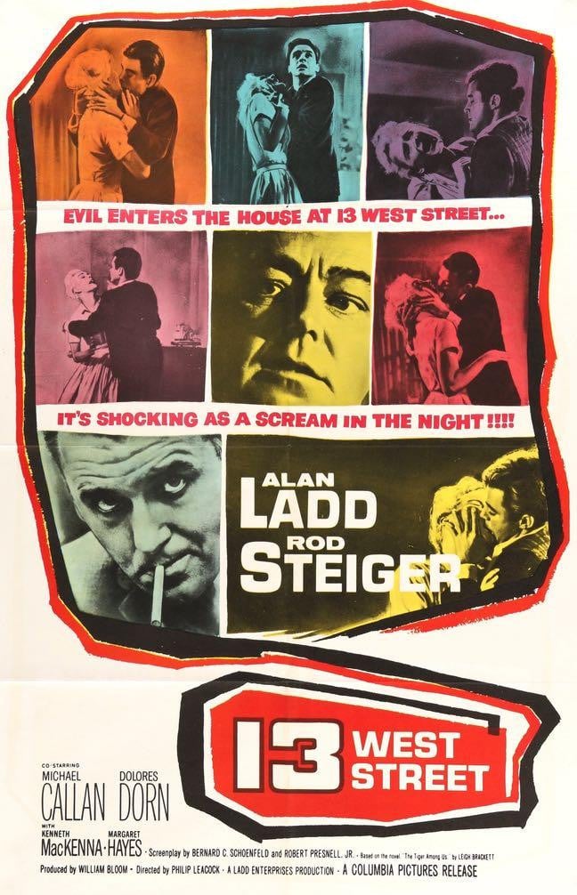 13 West Street (1962) original movie poster for sale at Originalfilmart