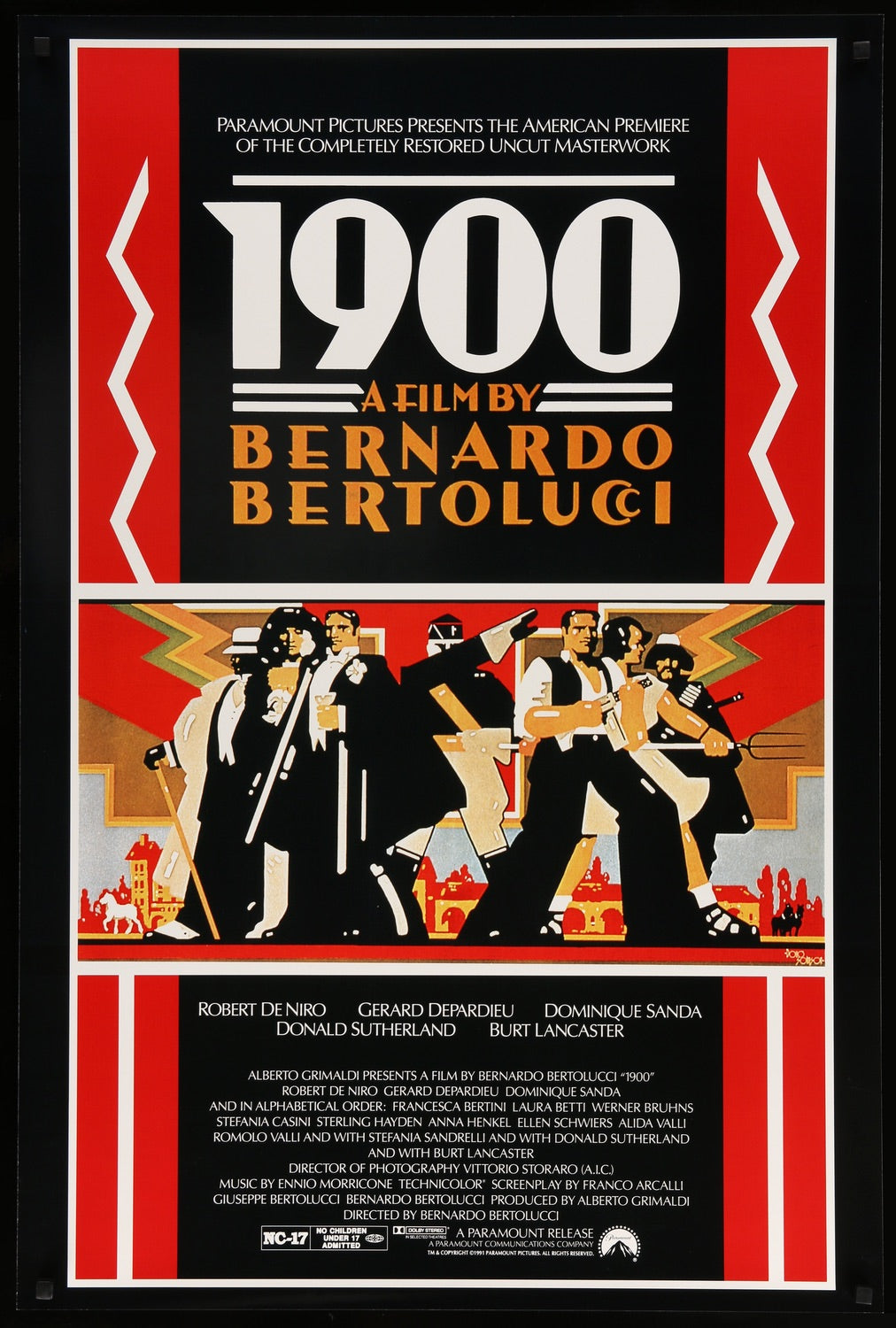 1900 (1976) original movie poster for sale at Originalfilmart