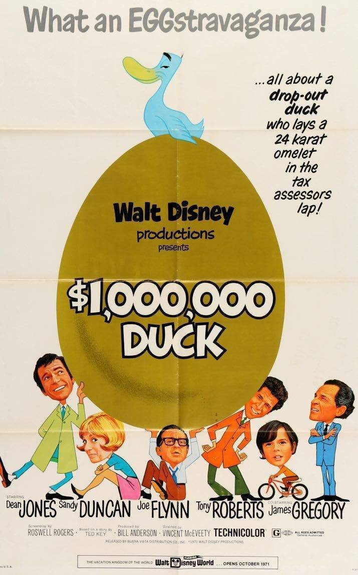 $1,000,000 Duck (1971) original movie poster for sale at Originalfilmart