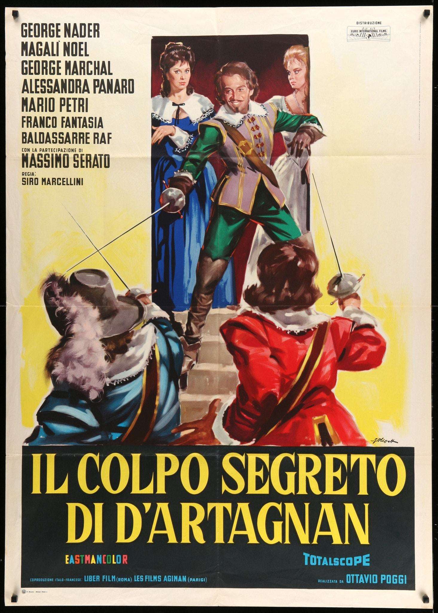 Secret Mark of Dartagnan (1962) original movie poster for sale at Originalfilmart