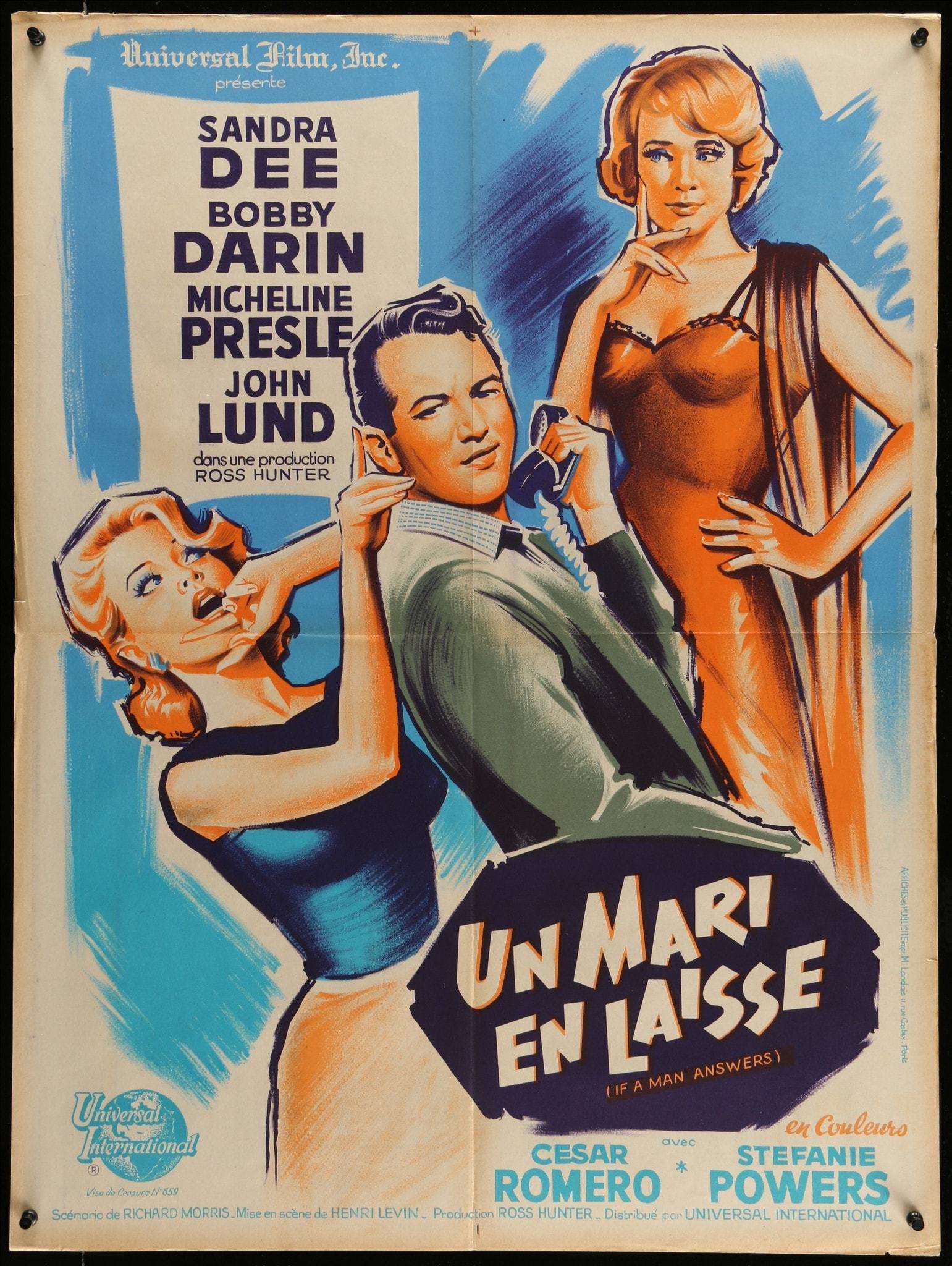 If A Man Answers (1962) original movie poster for sale at Originalfilmart