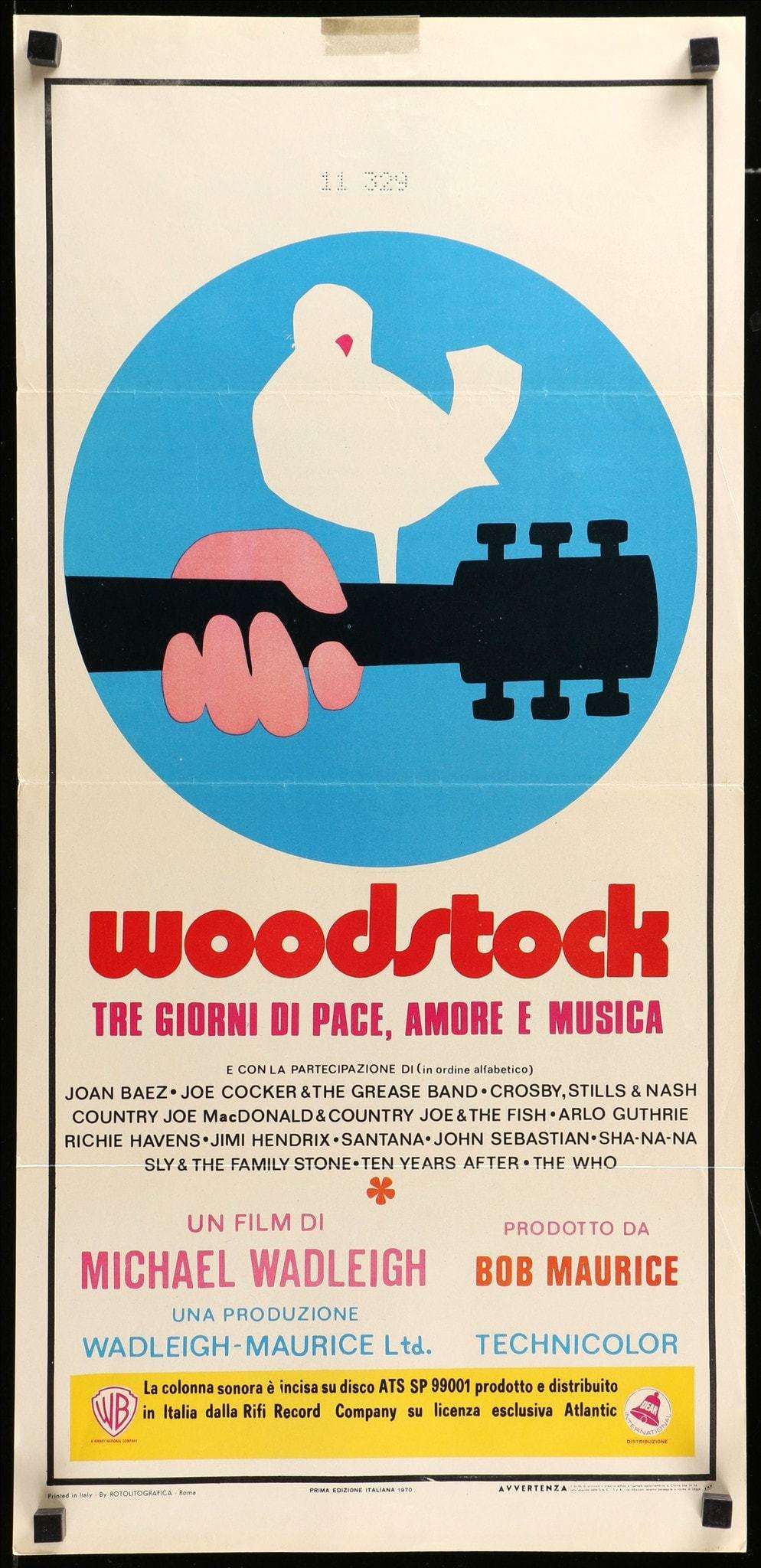 Woodstock (1970) original movie poster for sale at Originalfilmart
