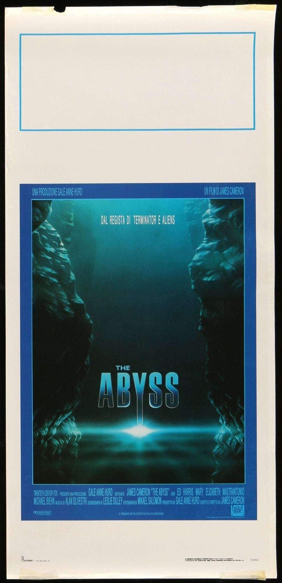 Abyss (1989) original movie poster for sale at Originalfilmart