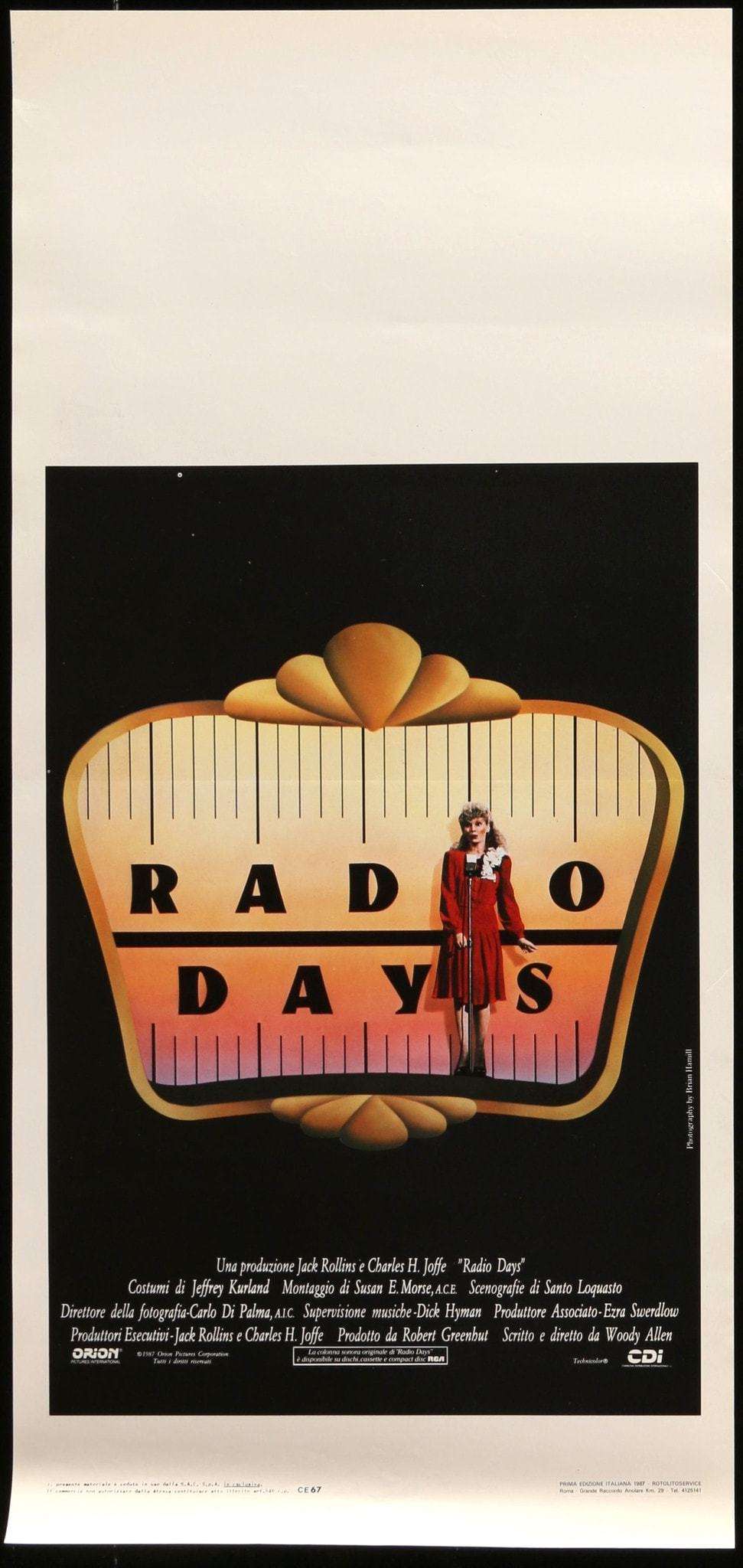 Radio Days (1987) original movie poster for sale at Originalfilmart