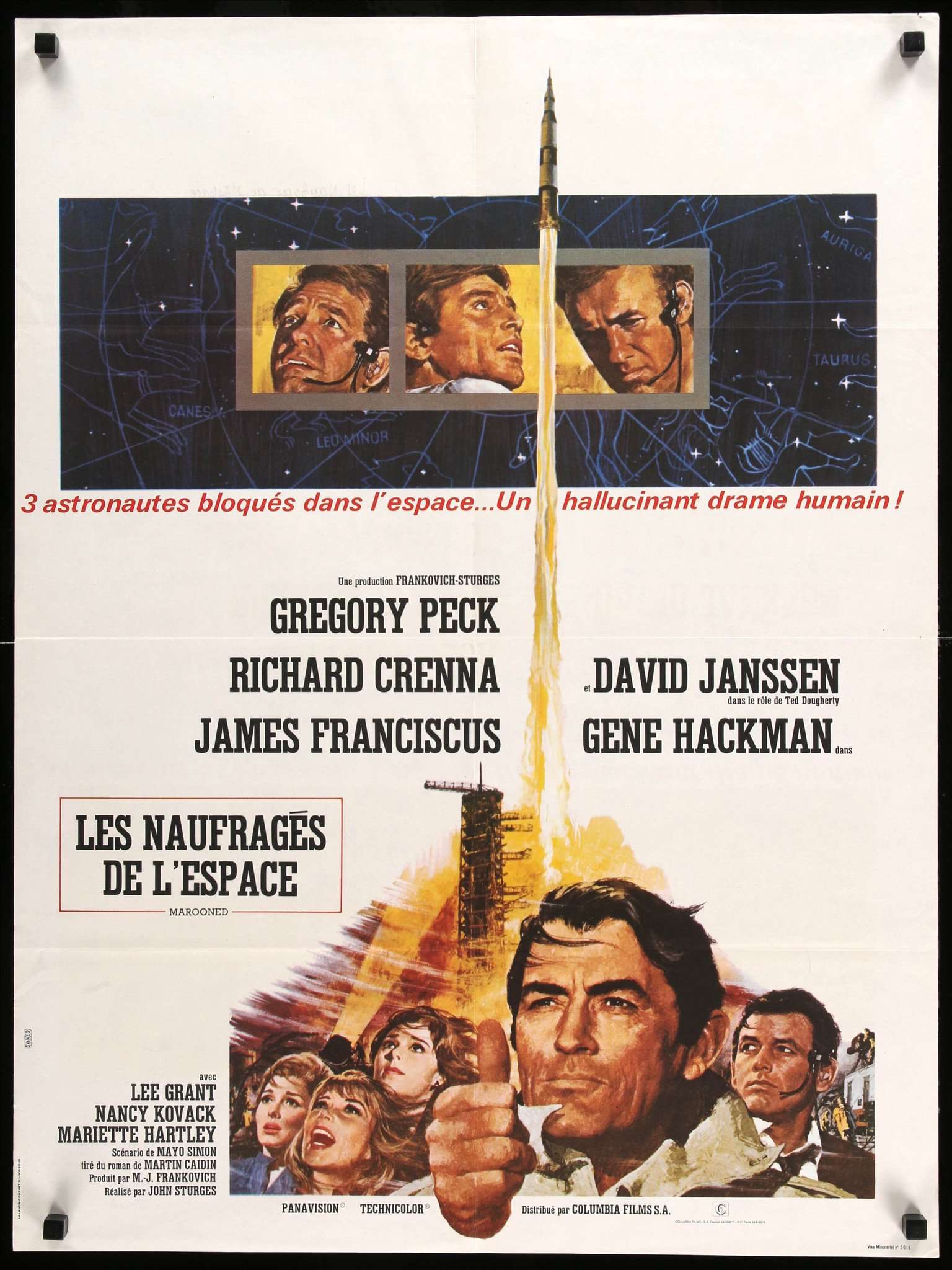 Marooned (1969) original movie poster for sale at Originalfilmart