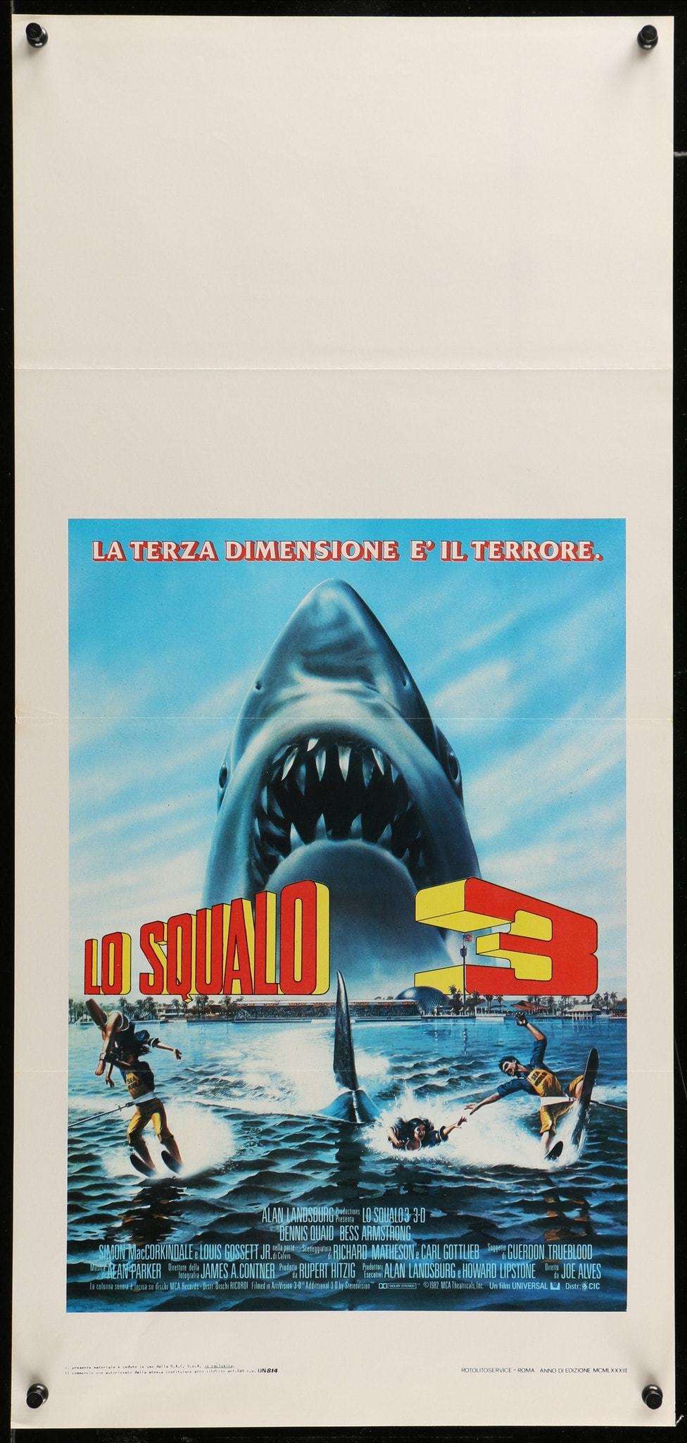 Jaws 3 (1983) original movie poster for sale at Originalfilmart