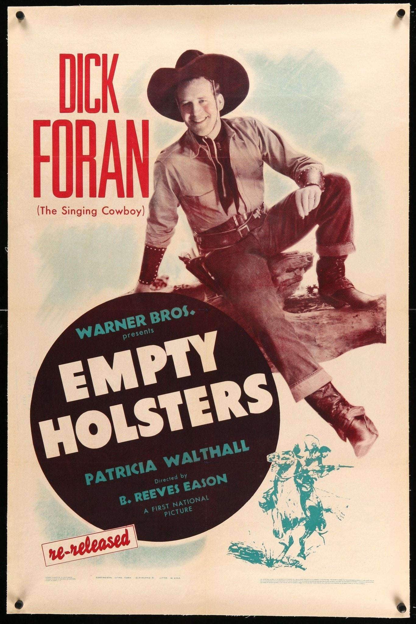 Empty Holsters (1937) original movie poster for sale at Originalfilmart