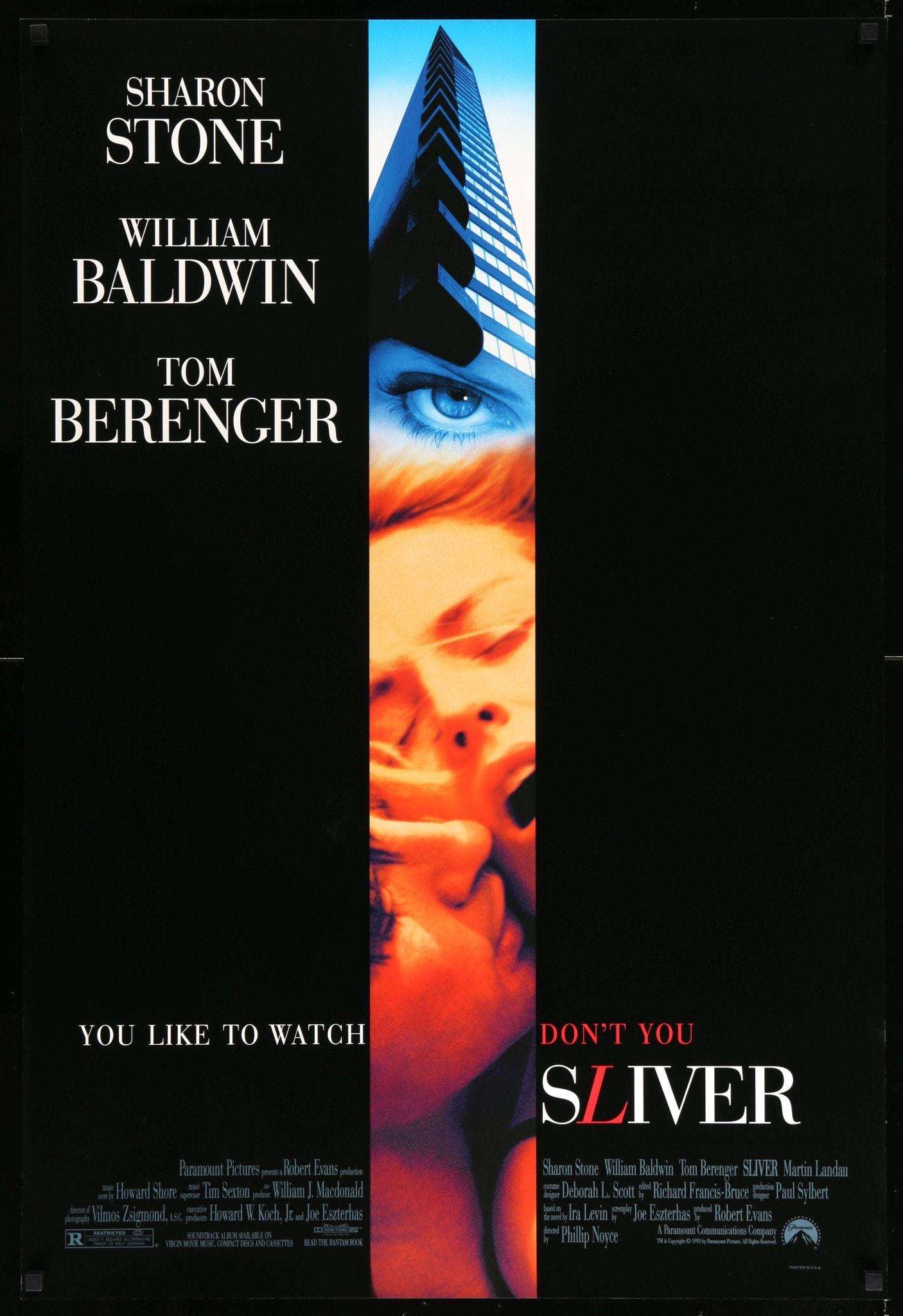 Sliver (1993) original movie poster for sale at Originalfilmart
