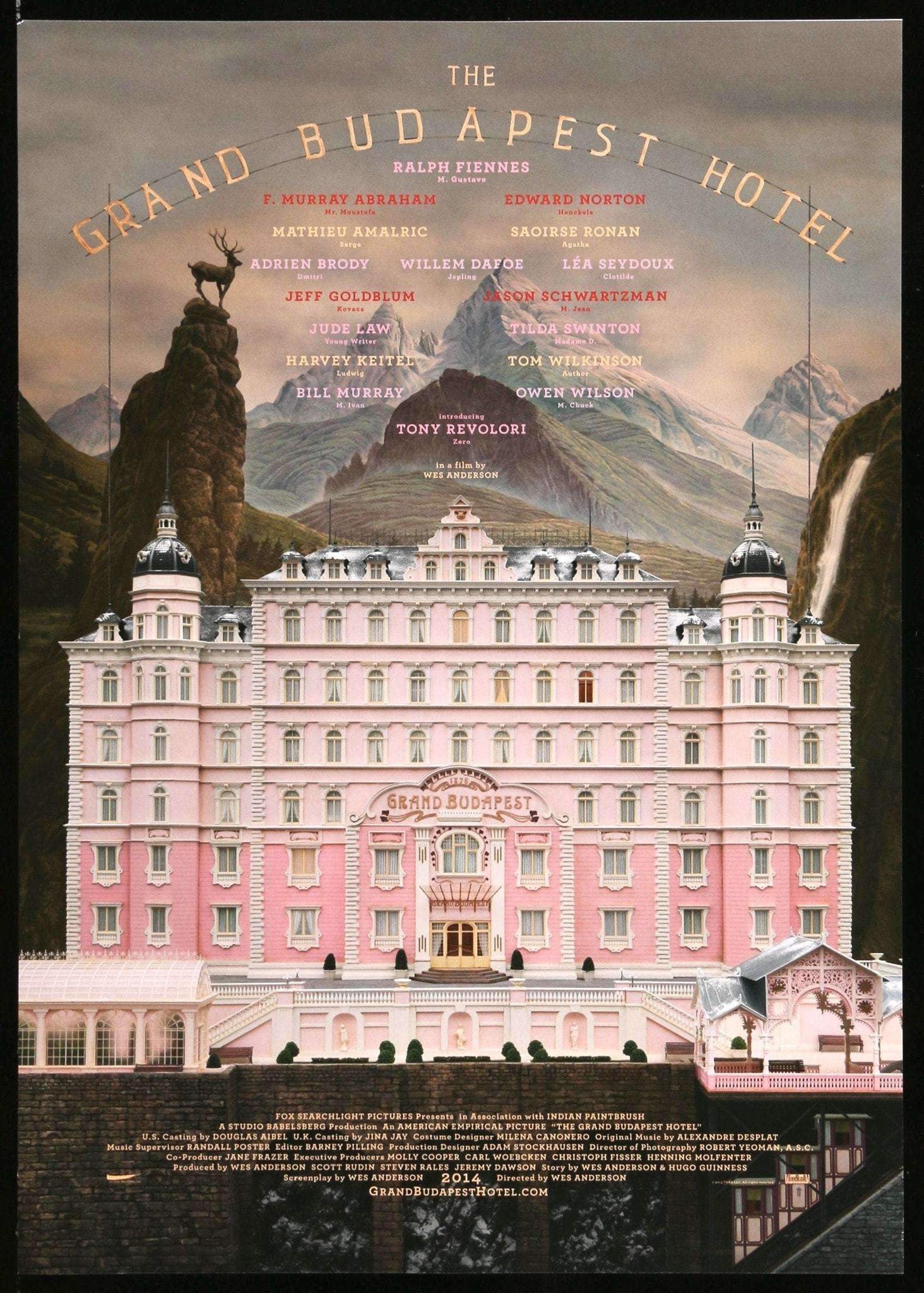 Grand Budapest Hotel (2014) original movie poster for sale at Originalfilmart