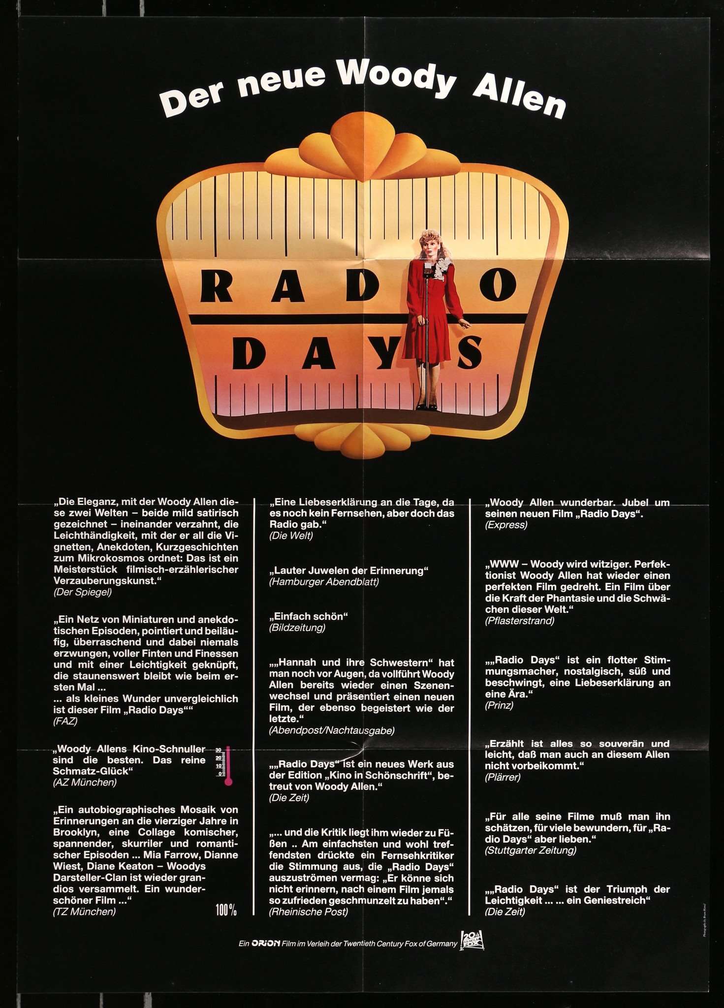 Radio Days (1987) original movie poster for sale at Originalfilmart