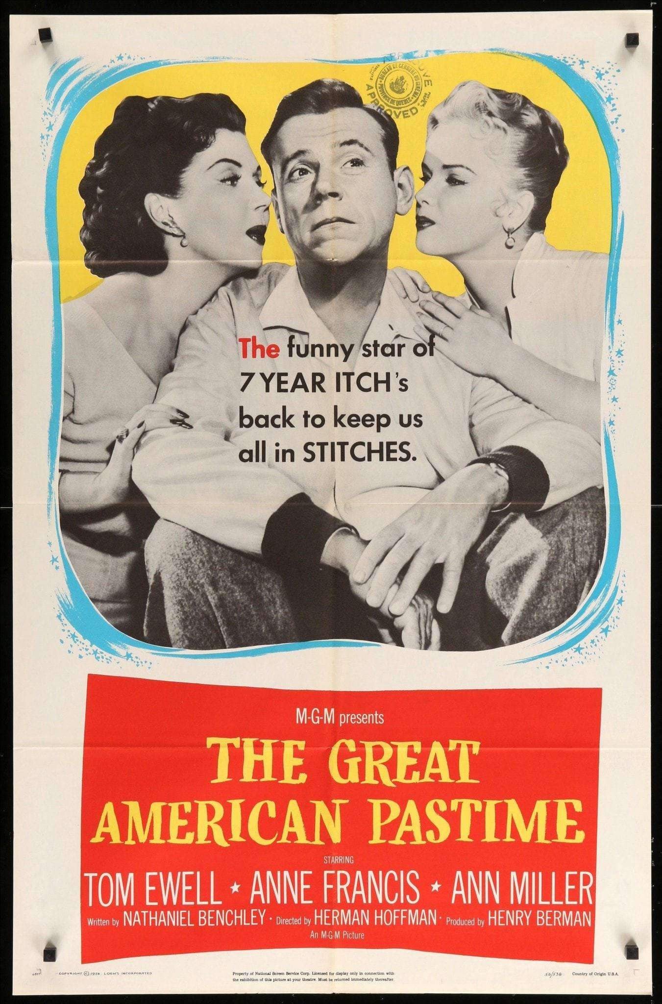 Great American Pastime (1956) original movie poster for sale at Originalfilmart