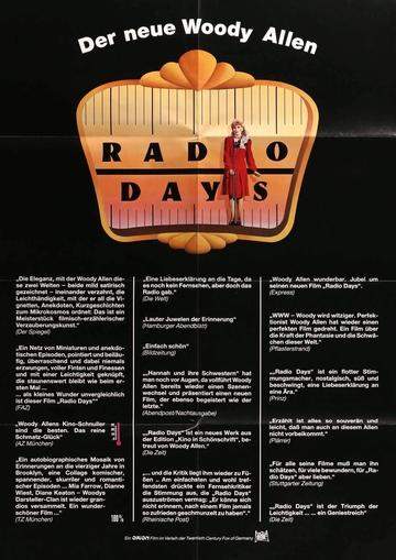 Radio Days (1987) original movie poster for sale at Originalfilmart