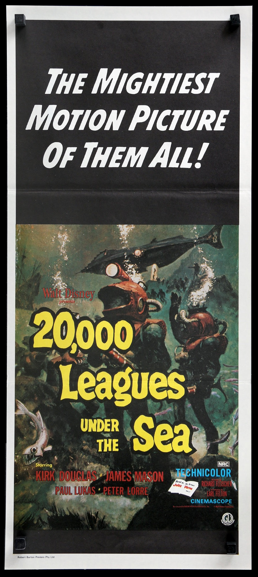 20,000 Leagues Under The Sea (1955) original movie poster for sale at Originalfilmart