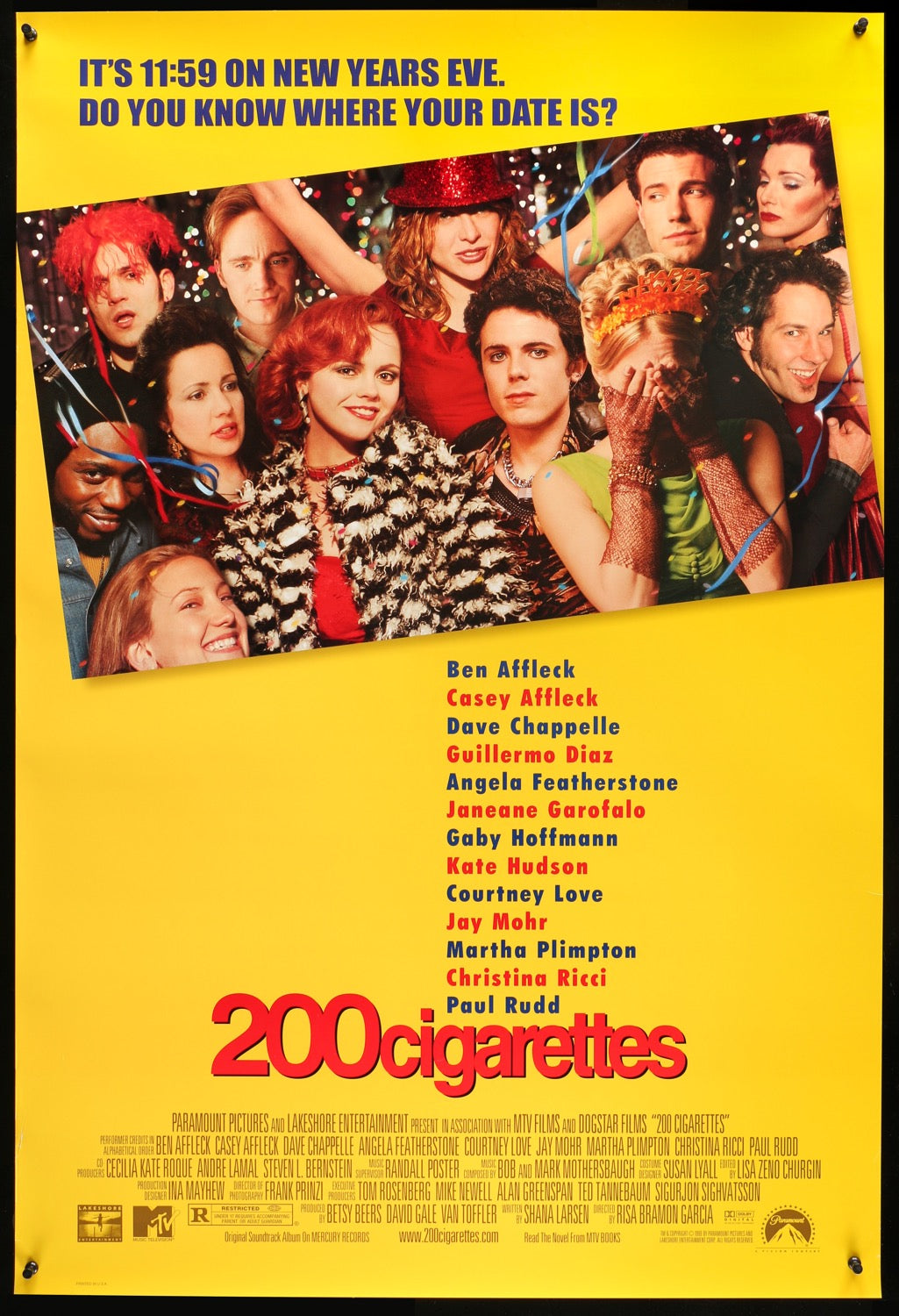 200 Cigarettes (1999) original movie poster for sale at Originalfilmart