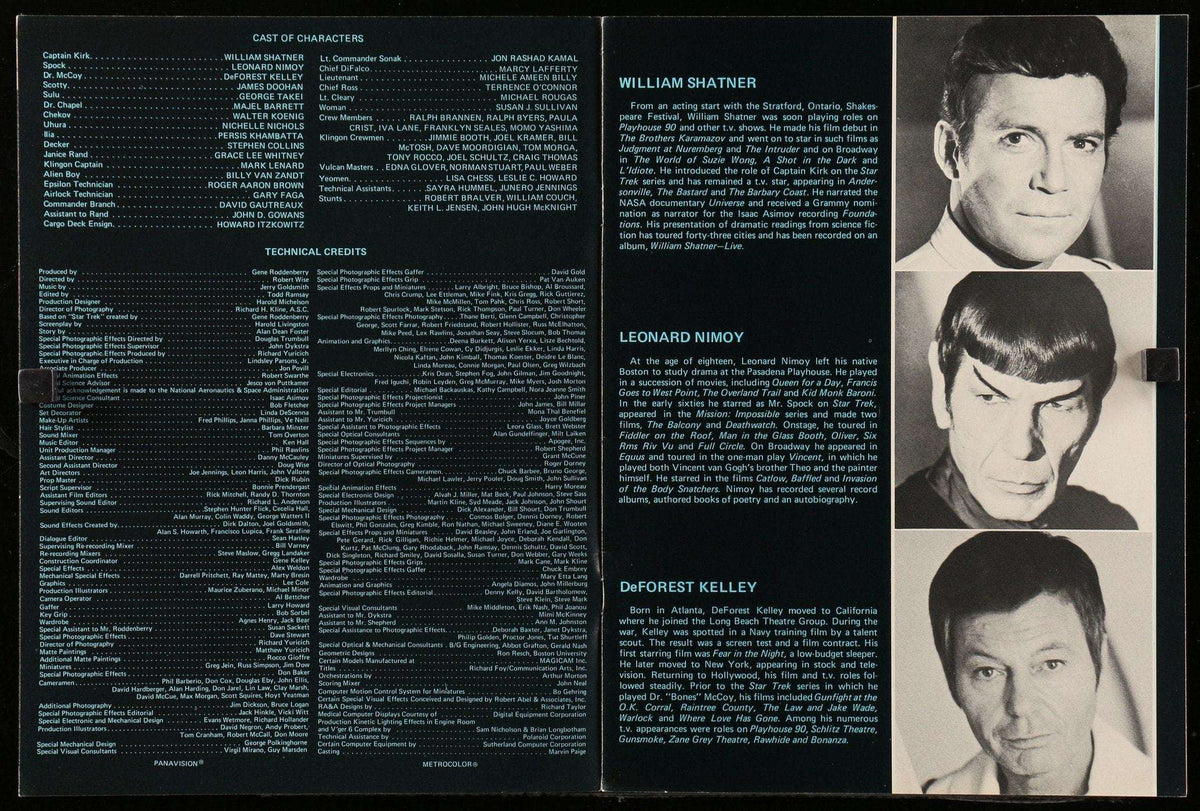 Star Trek: The Motion Picture (1979) Australian Souvenir Program original movie poster for sale at Originalfilmart