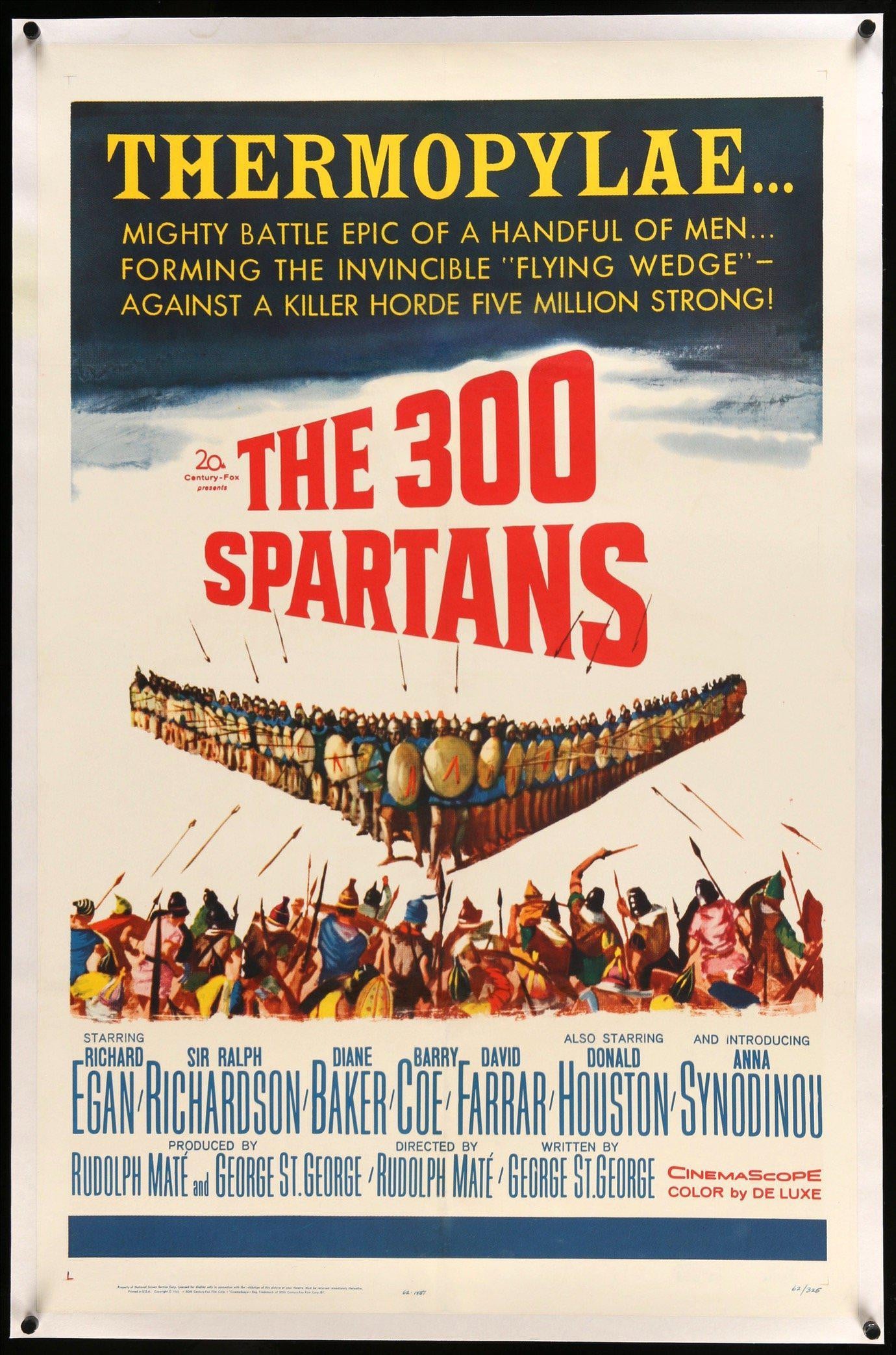 300 Spartans (1962) original movie poster for sale at Originalfilmart