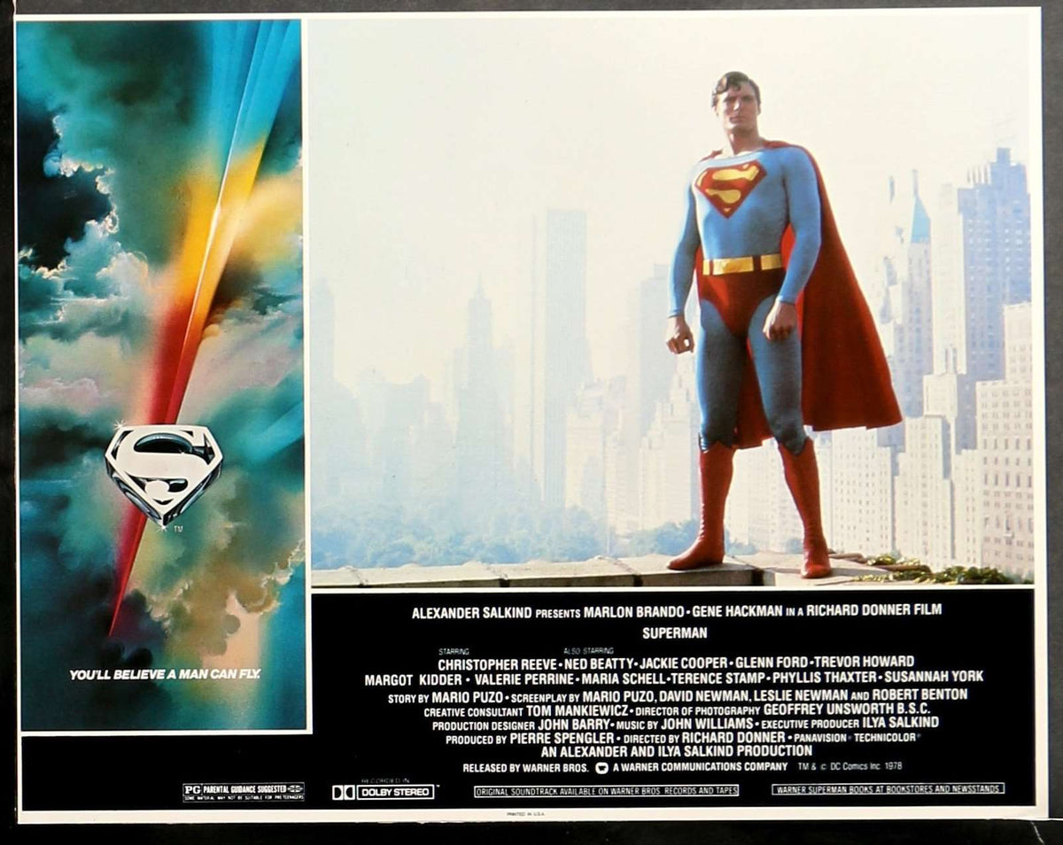 Superman: The Movie (1978) Lobby Cards - Set of 8 original movie poster for sale at Originalfilmart