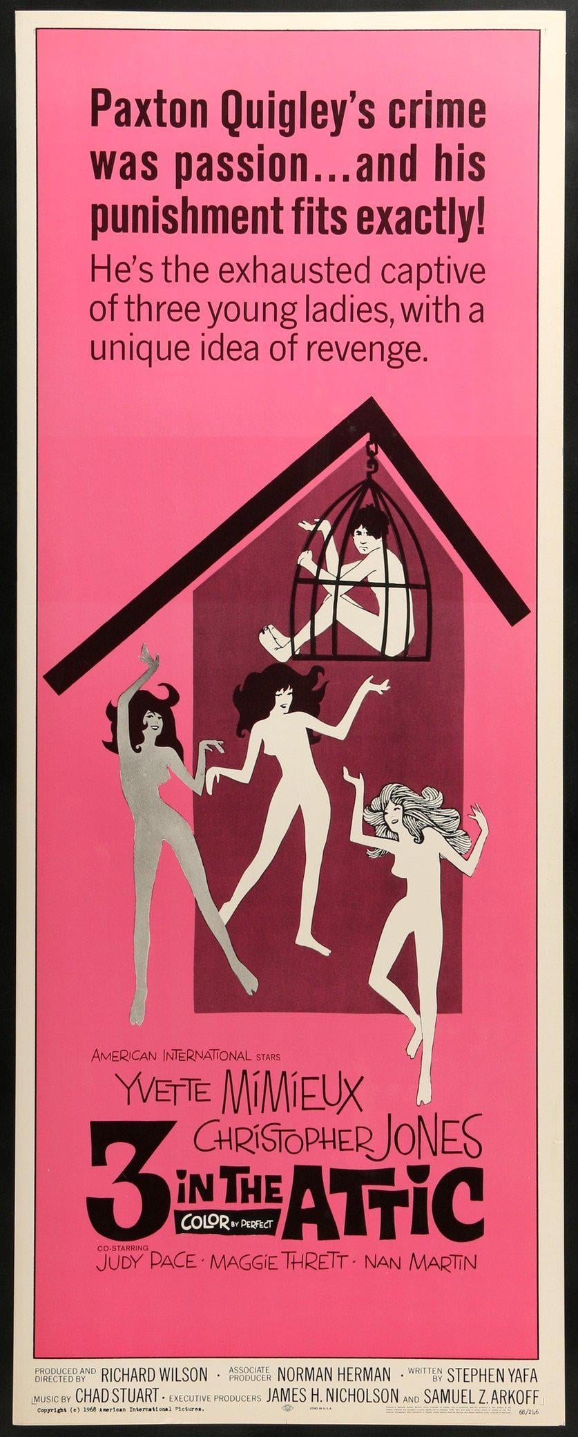 3 in the Attic (1968) original movie poster for sale at Originalfilmart