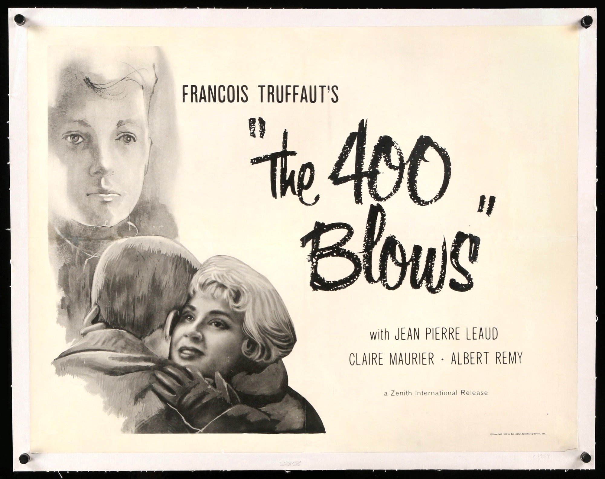 400 Blows (1959) original movie poster for sale at Originalfilmart