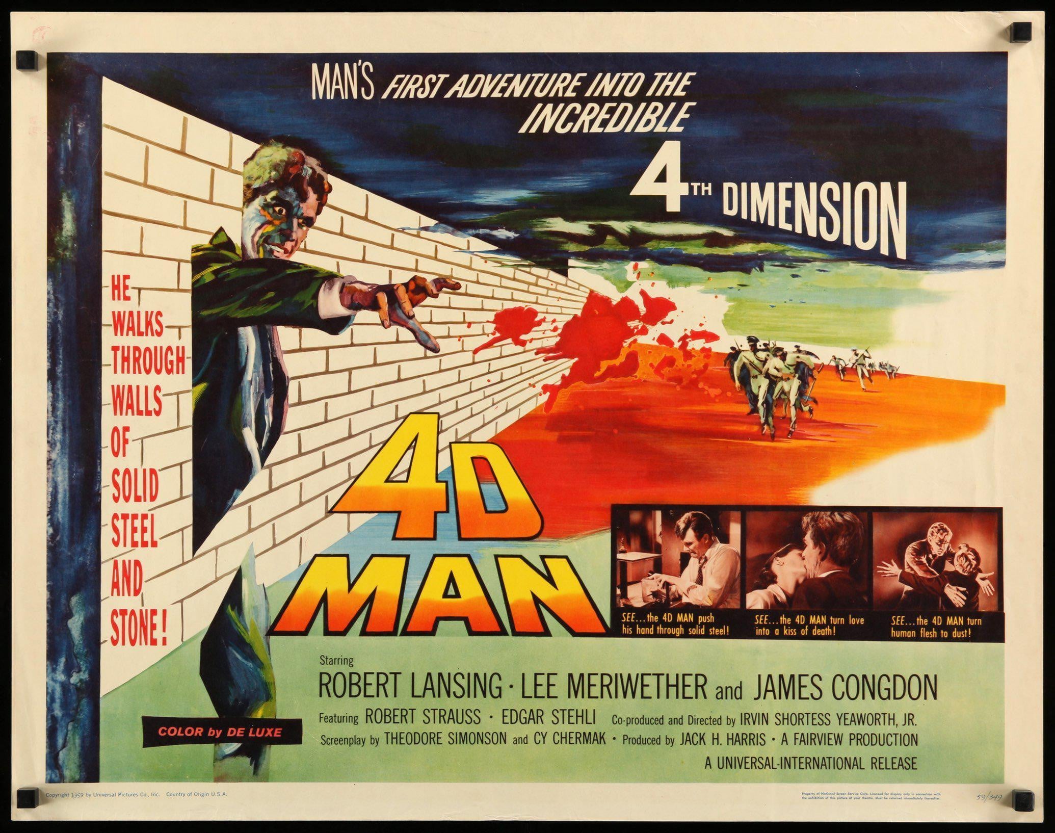 4D Man (1959) original movie poster for sale at Originalfilmart