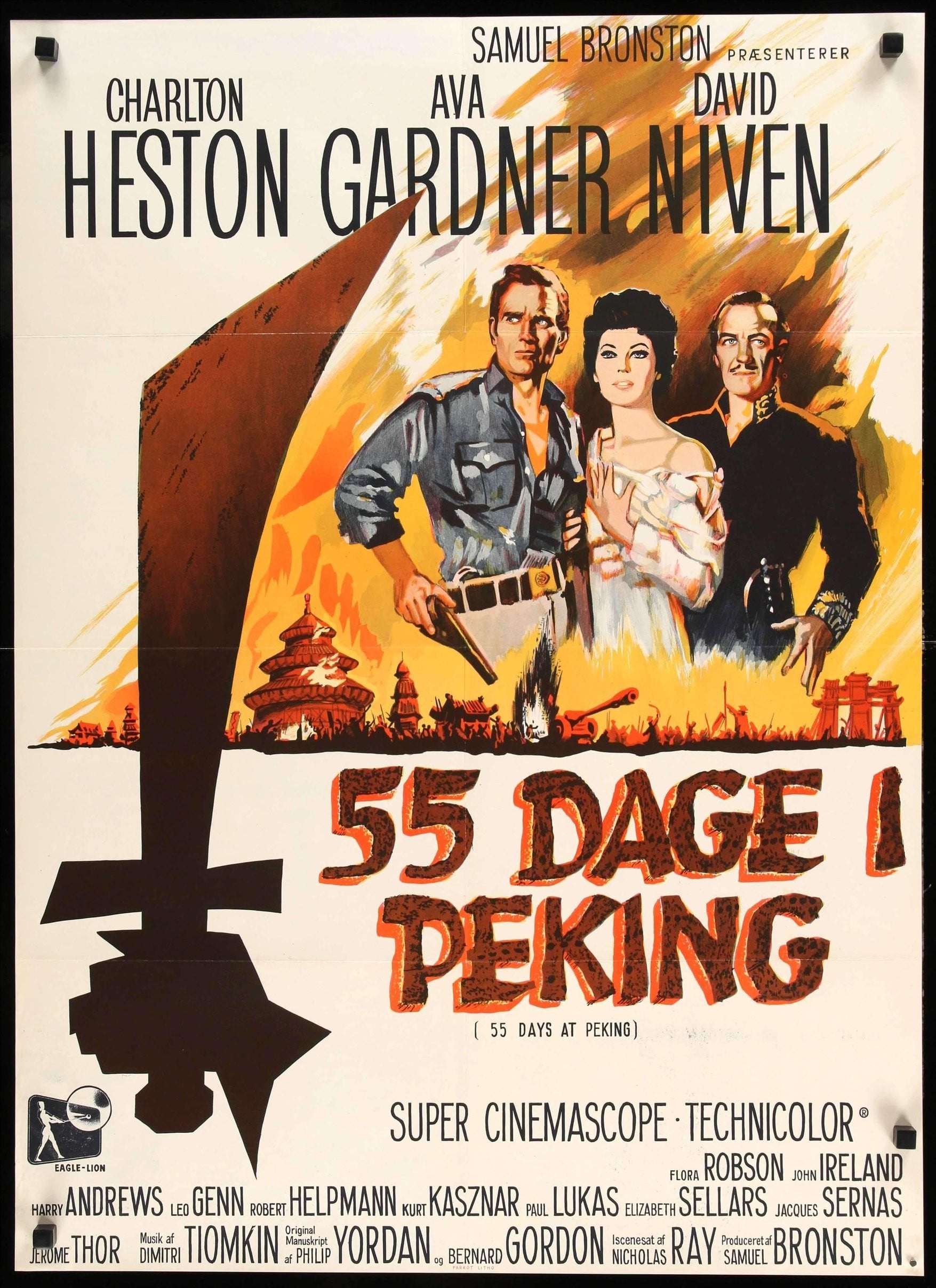 55 Days at Peking (1963) original movie poster for sale at Originalfilmart