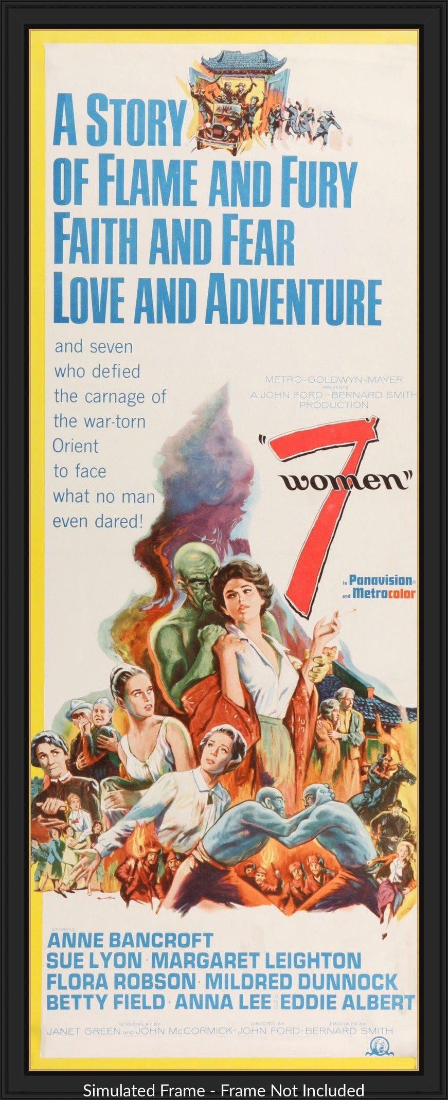 7 Women (1966) original movie poster for sale at Originalfilmart