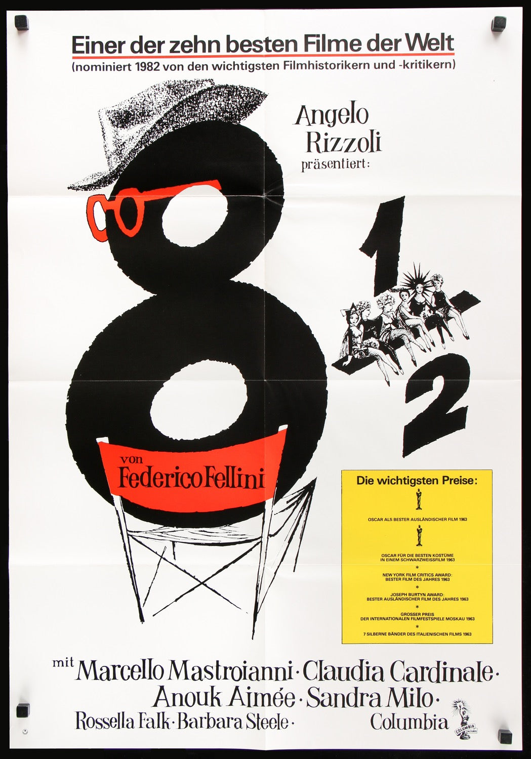 8 1/2 (1963) original movie poster for sale at Originalfilmart