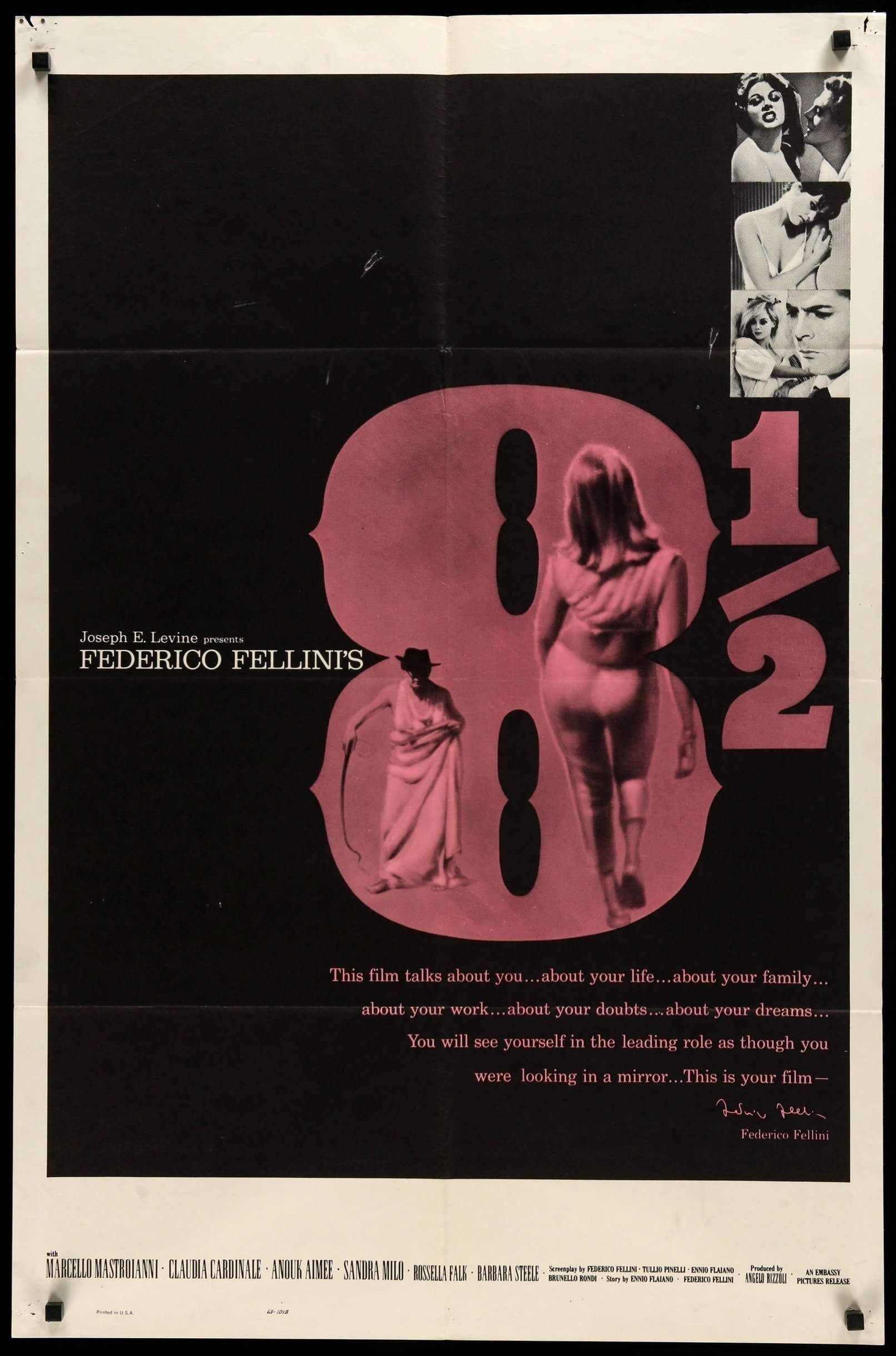8 1/2 (1963) original movie poster for sale at Originalfilmart