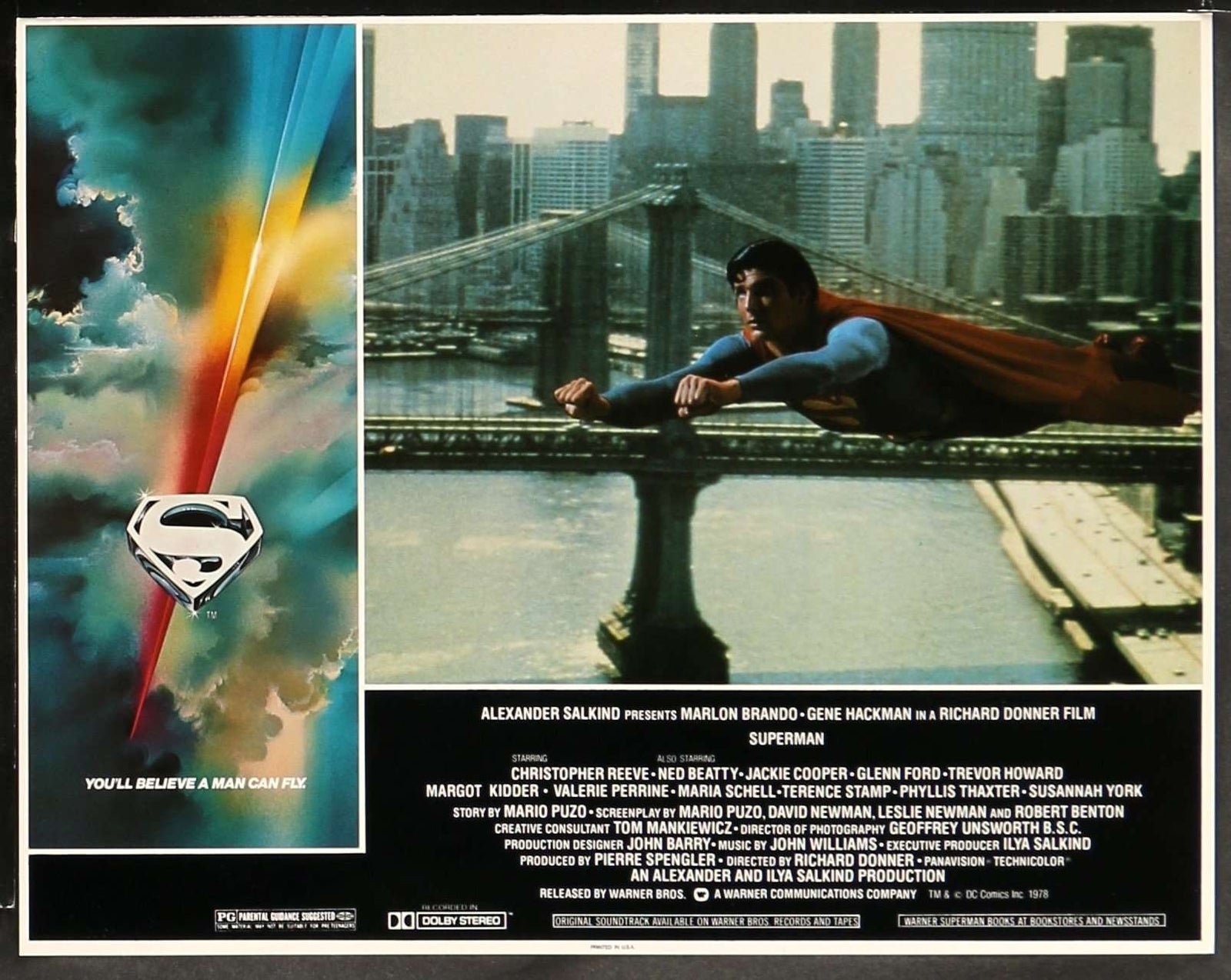 Superman: The Movie (1978) Lobby Cards - Set of 8 original movie poster for sale at Originalfilmart