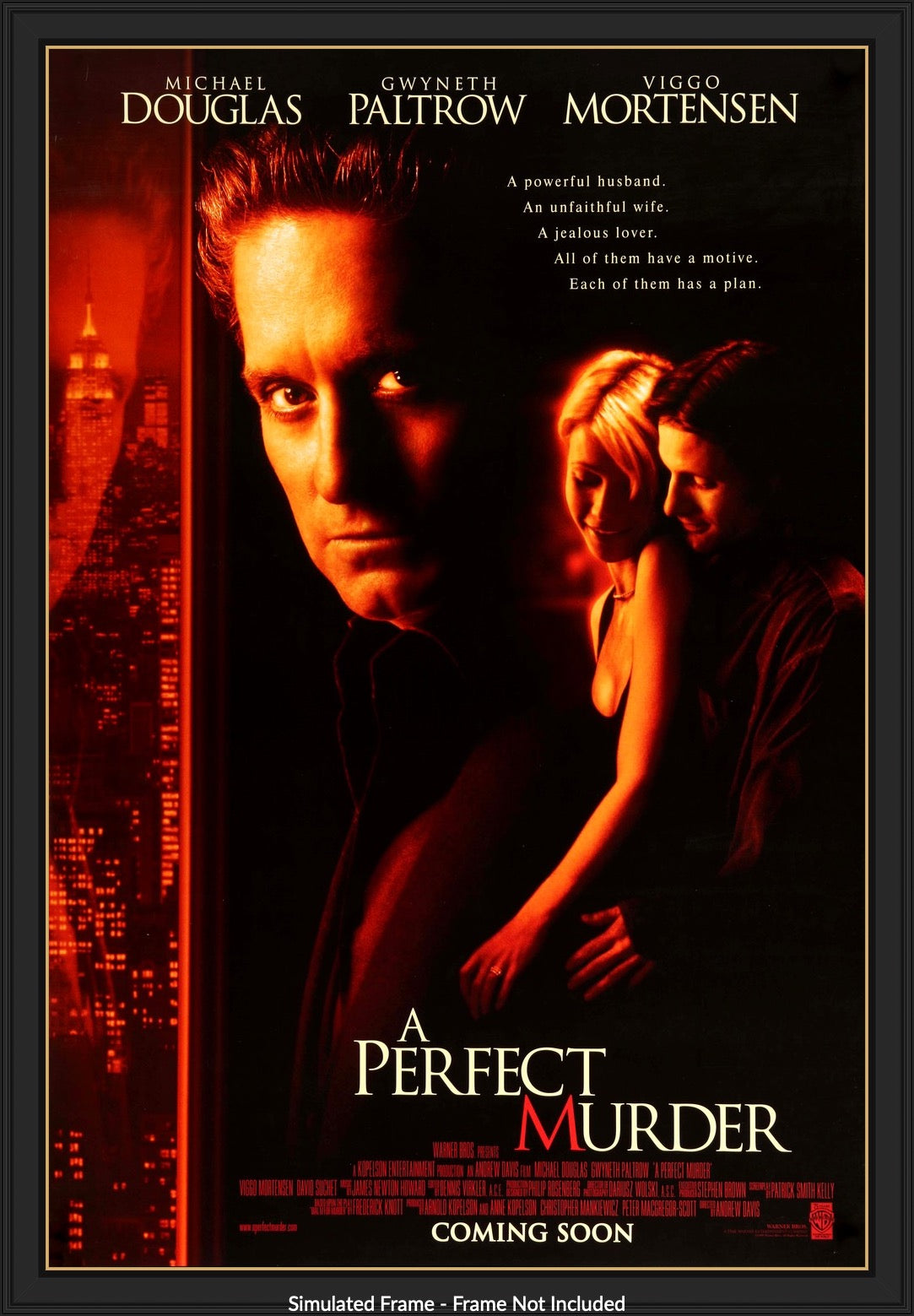 Perfect Murder (1998) original movie poster for sale at Originalfilmart