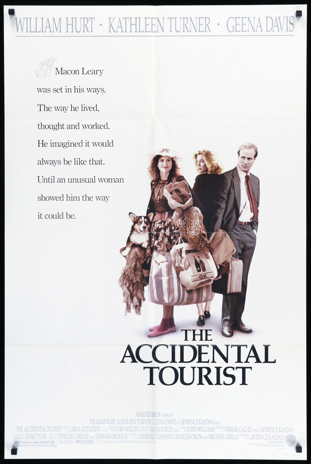 Accidental Tourist (1988) original movie poster for sale at Originalfilmart