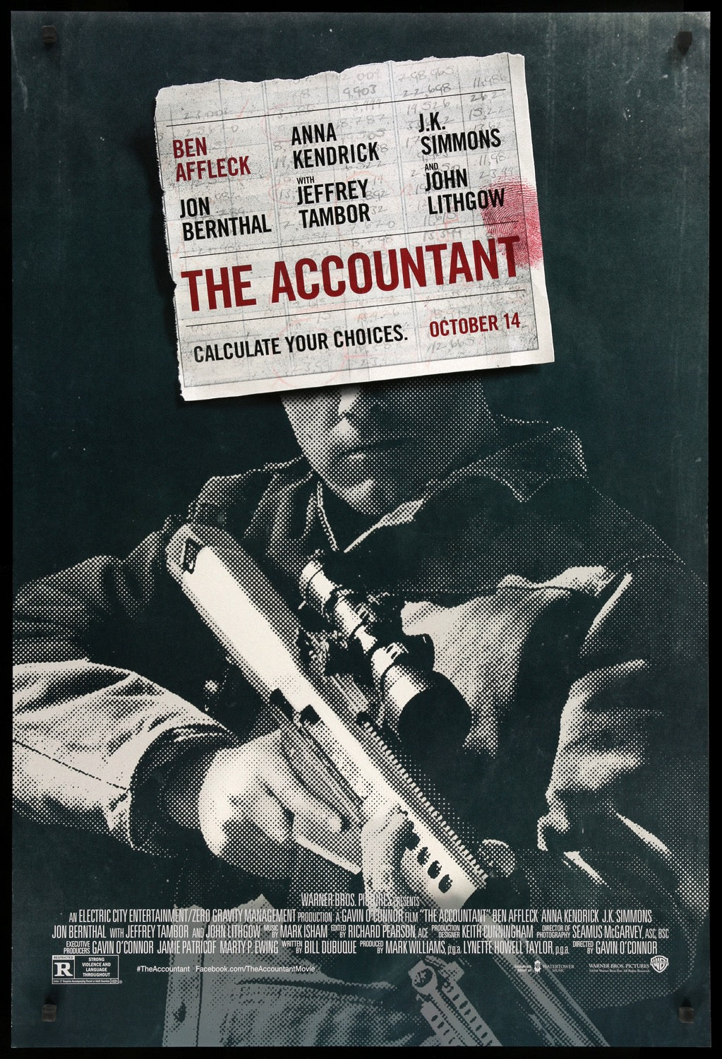 Accountant (2016) original movie poster for sale at Originalfilmart