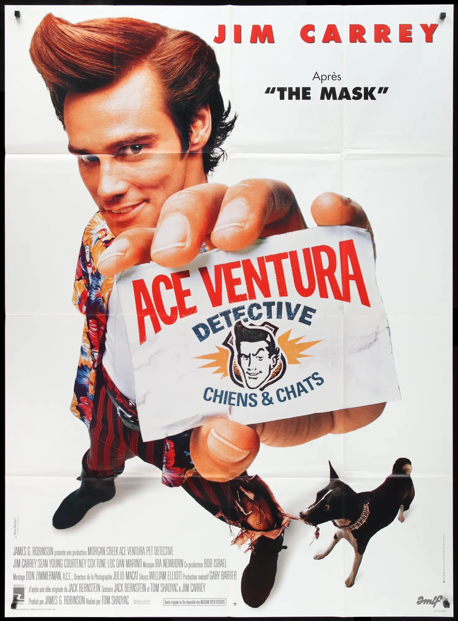 Ace Ventura: Pet Detective (1994) original movie poster for sale at Originalfilmart
