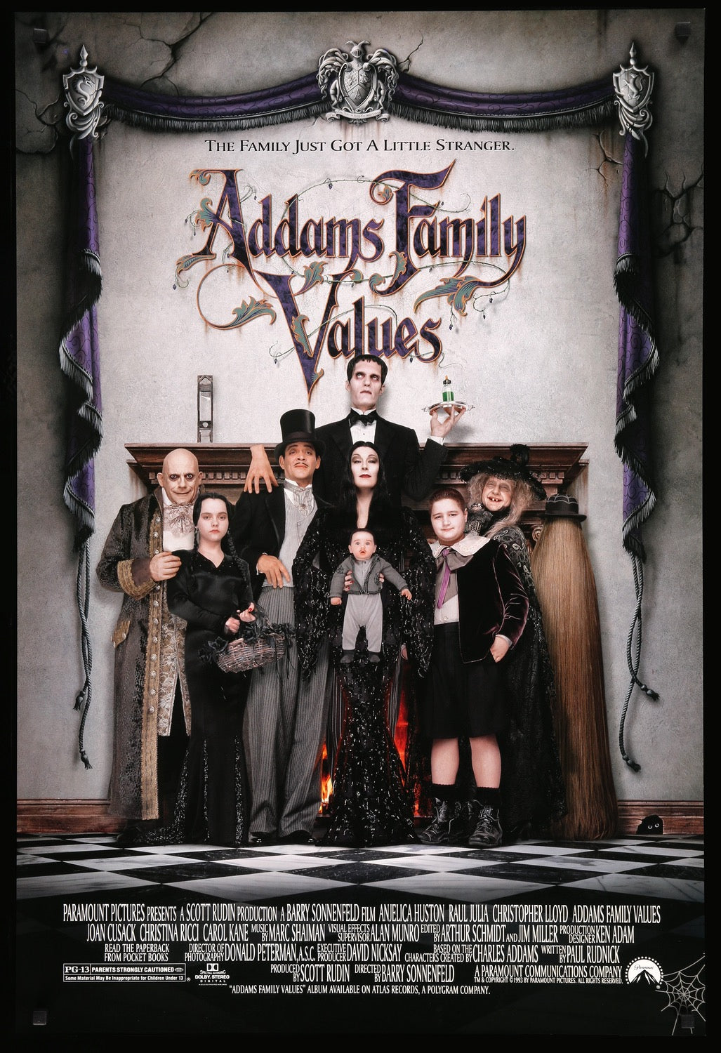 Addams Family Values (1993) original movie poster for sale at Originalfilmart
