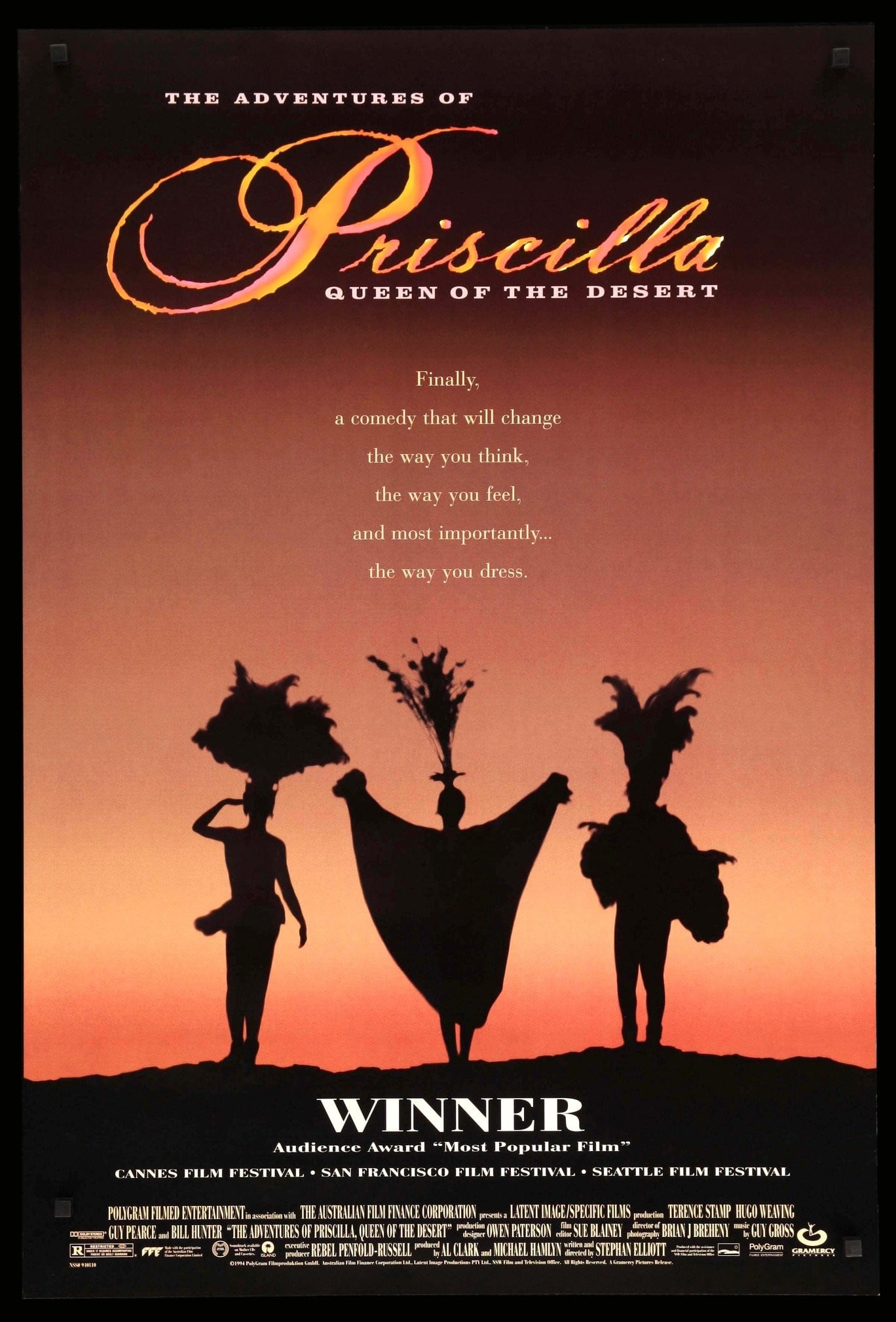 Adventures of Priscilla, Queen of the Desert (1994) original movie poster for sale at Originalfilmart