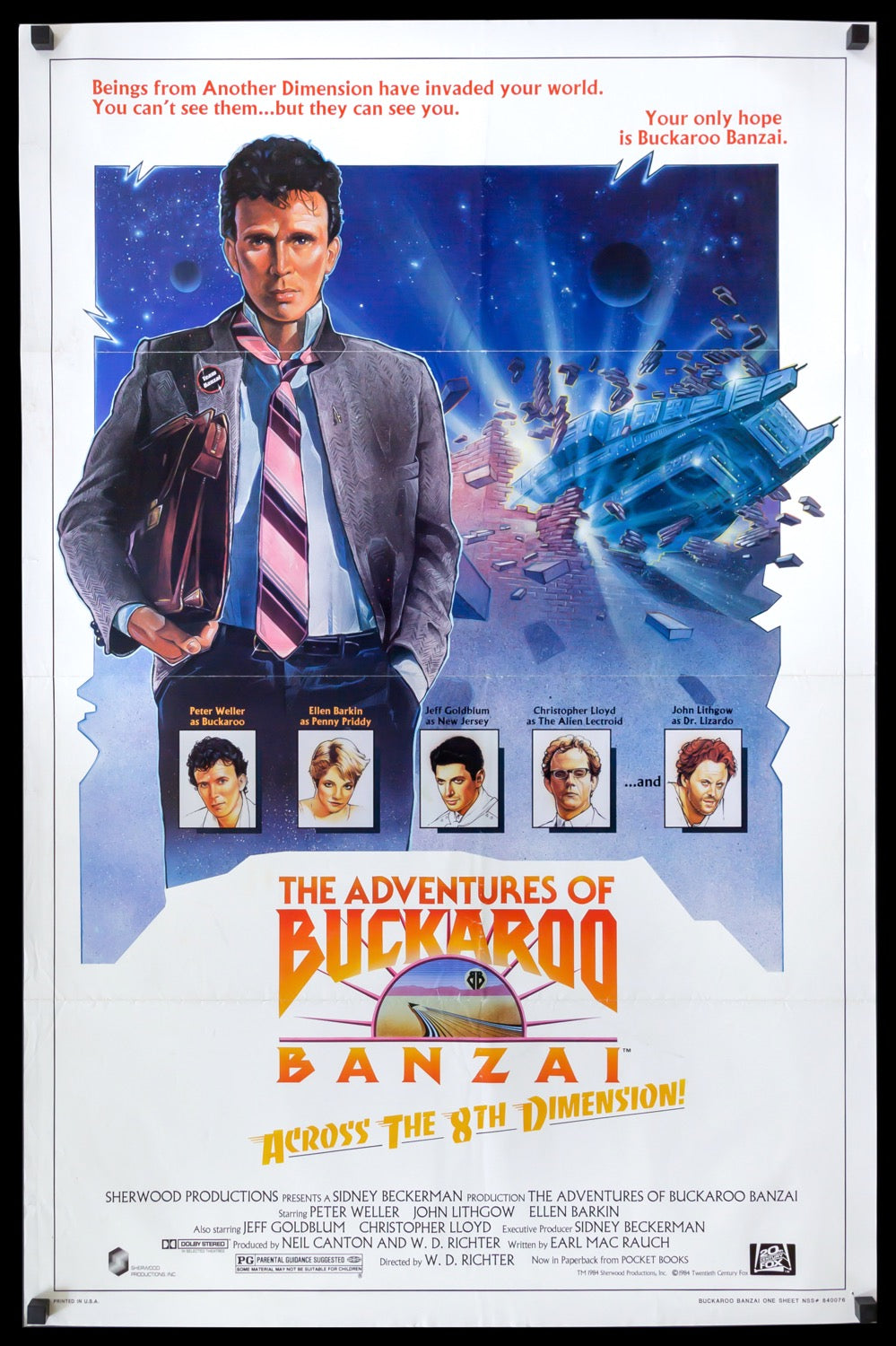 Adventures of Buckaroo Banzai (1984) original movie poster for sale at Originalfilmart