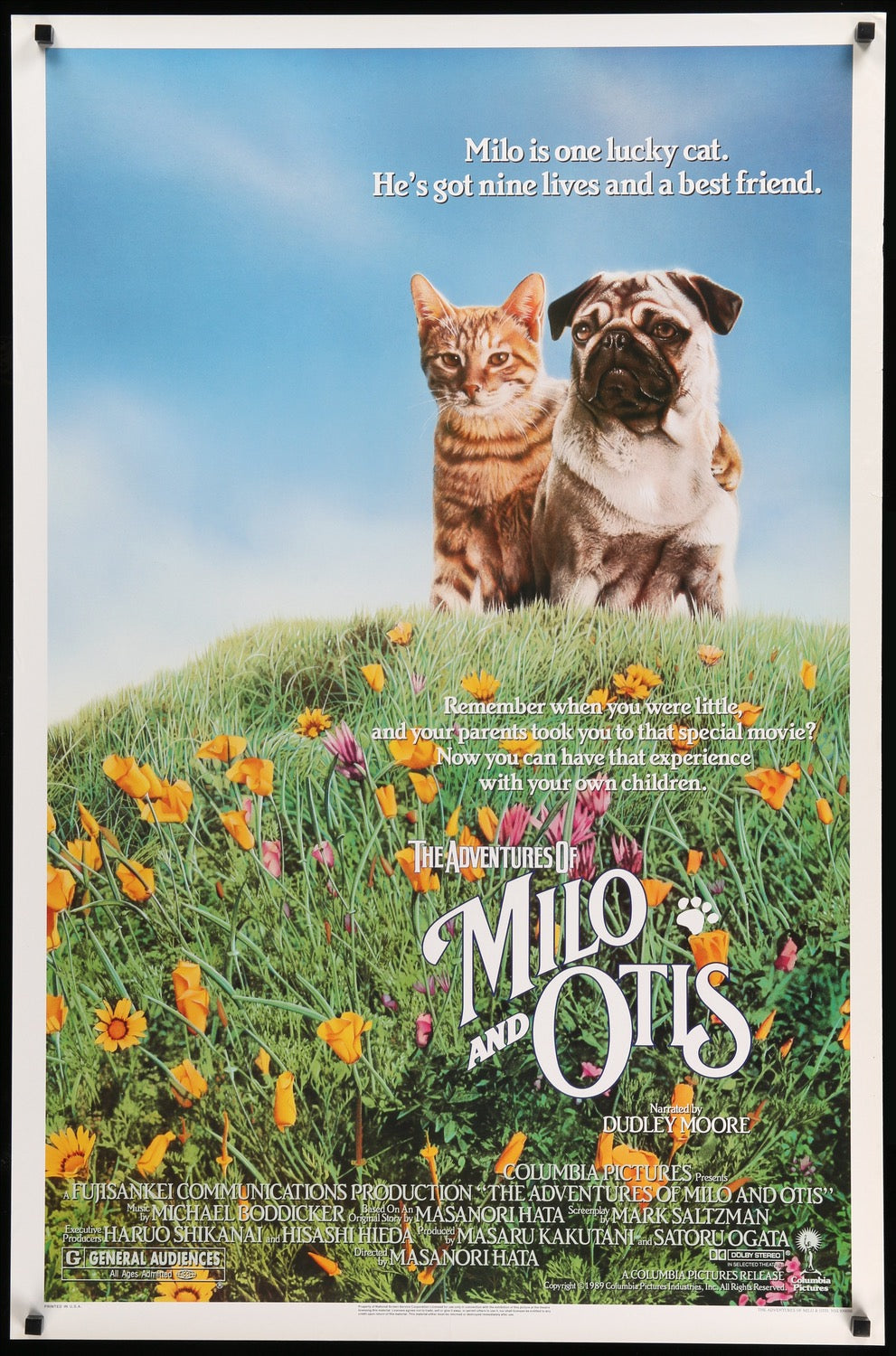 Adventures of Milo and Otis (1986) original movie poster for sale at Originalfilmart