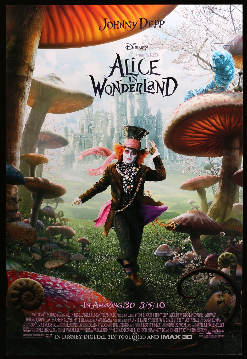 Alice in Wonderland (2010) original movie poster for sale at Originalfilmart