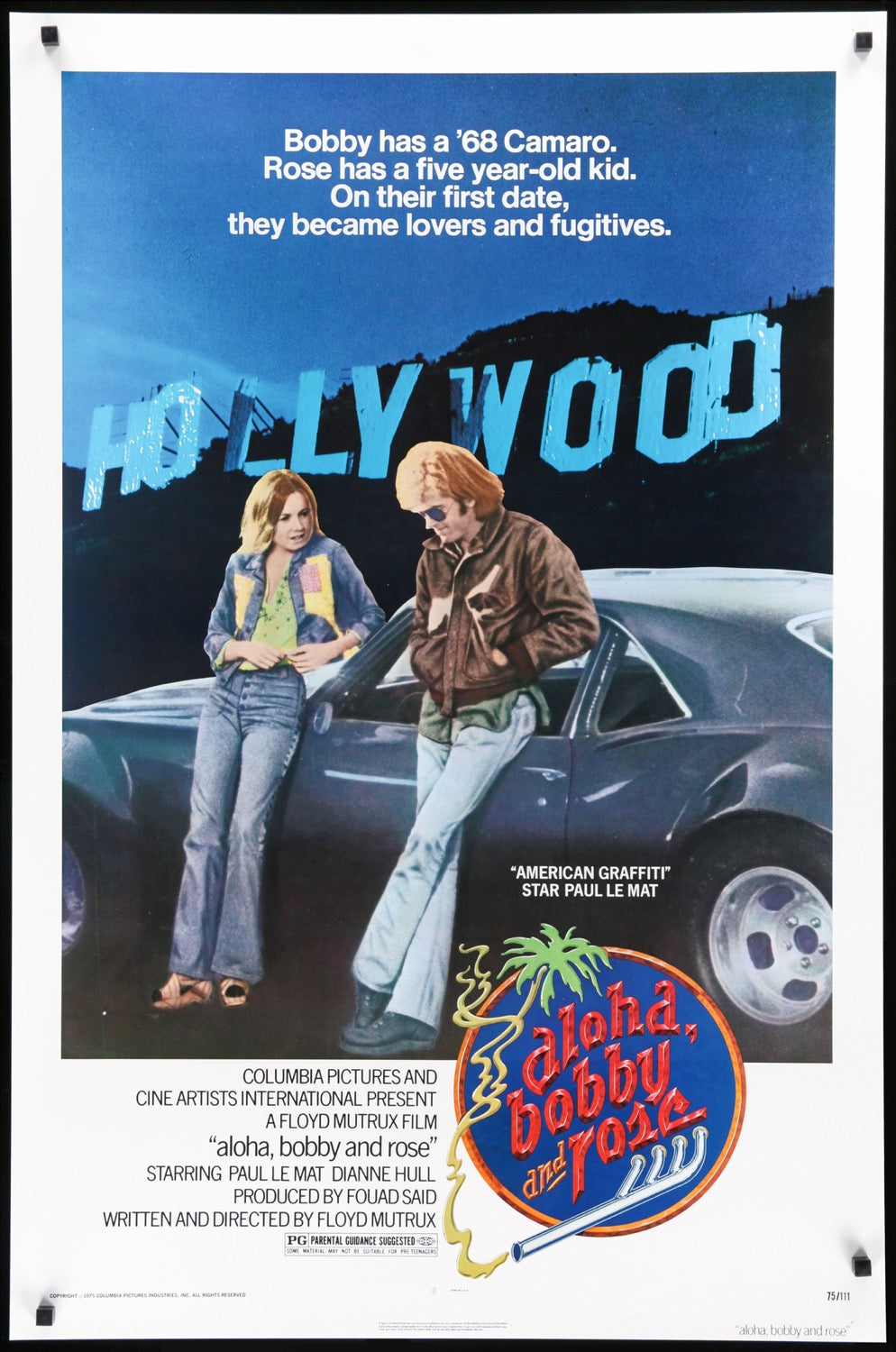Aloha, Bobby and Rose (1975) original movie poster for sale at Originalfilmart