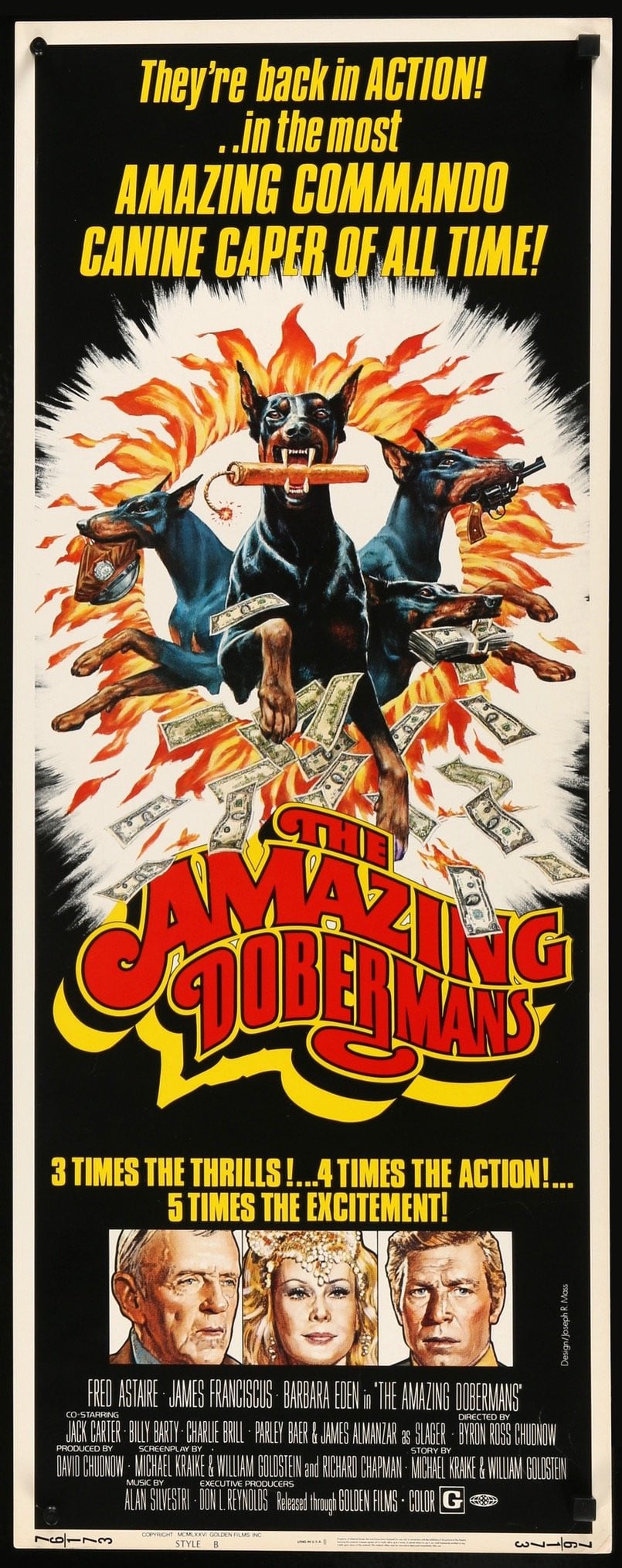 Amazing Dobermans (1976) original movie poster for sale at Originalfilmart