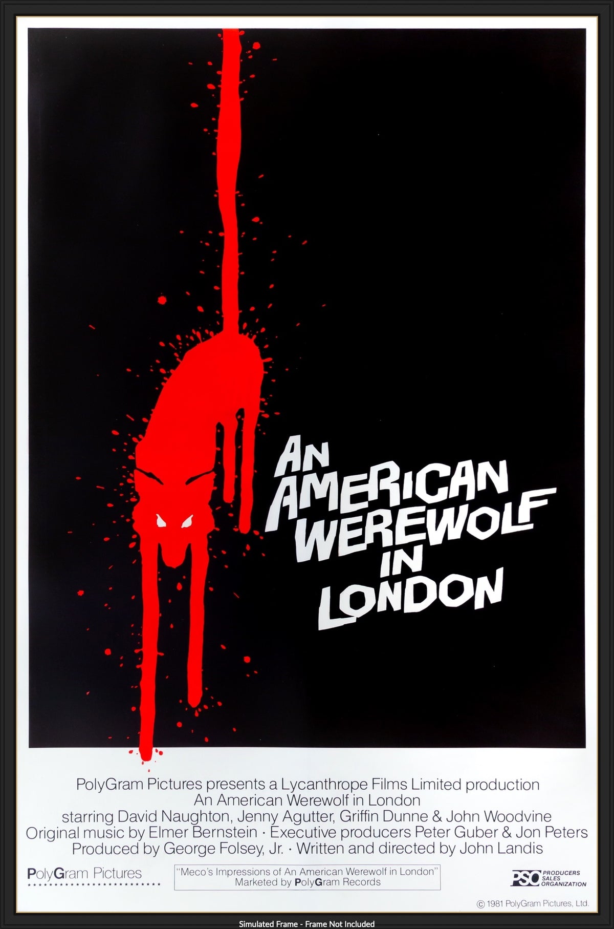 An American Werewolf in London (1981) original movie poster for sale at Originalfilmart