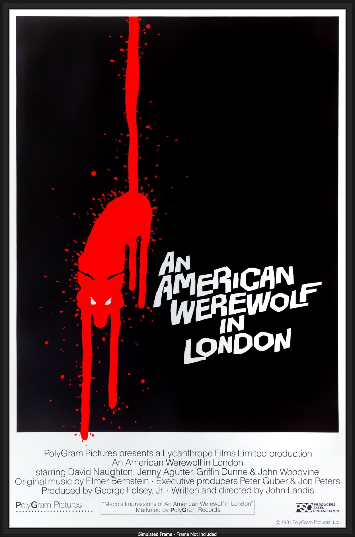 An American Werewolf in London (1981) original movie poster for sale at Originalfilmart