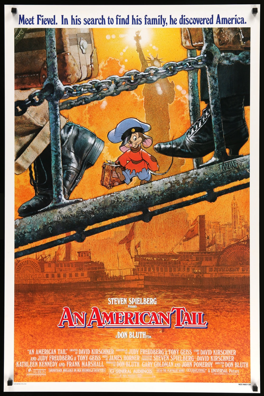 An American Tail (1986) original movie poster for sale at Originalfilmart