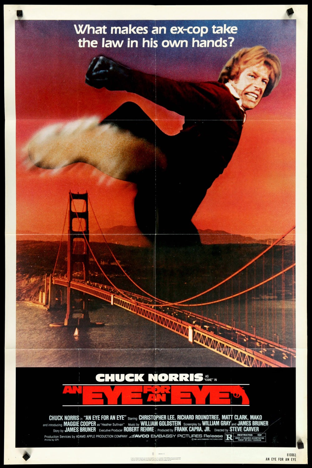 Eye for an Eye (1981) original movie poster for sale at Originalfilmart