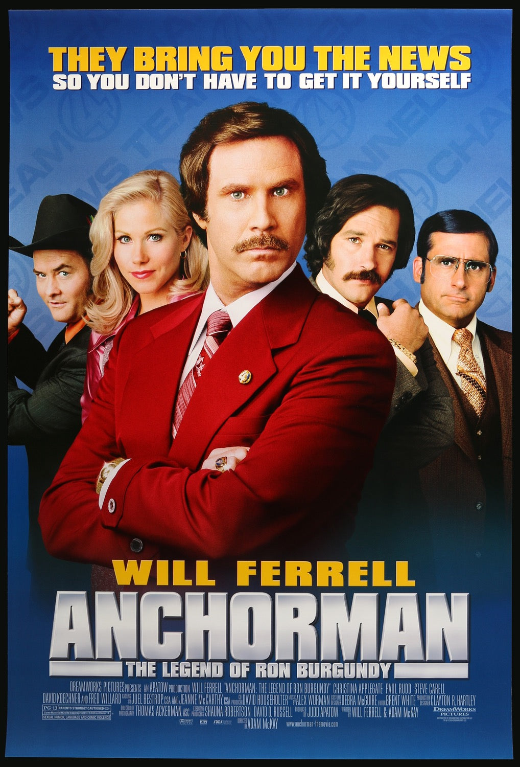 Anchorman: The Legend of Ron Burgundy (2004) original movie poster for sale at Originalfilmart